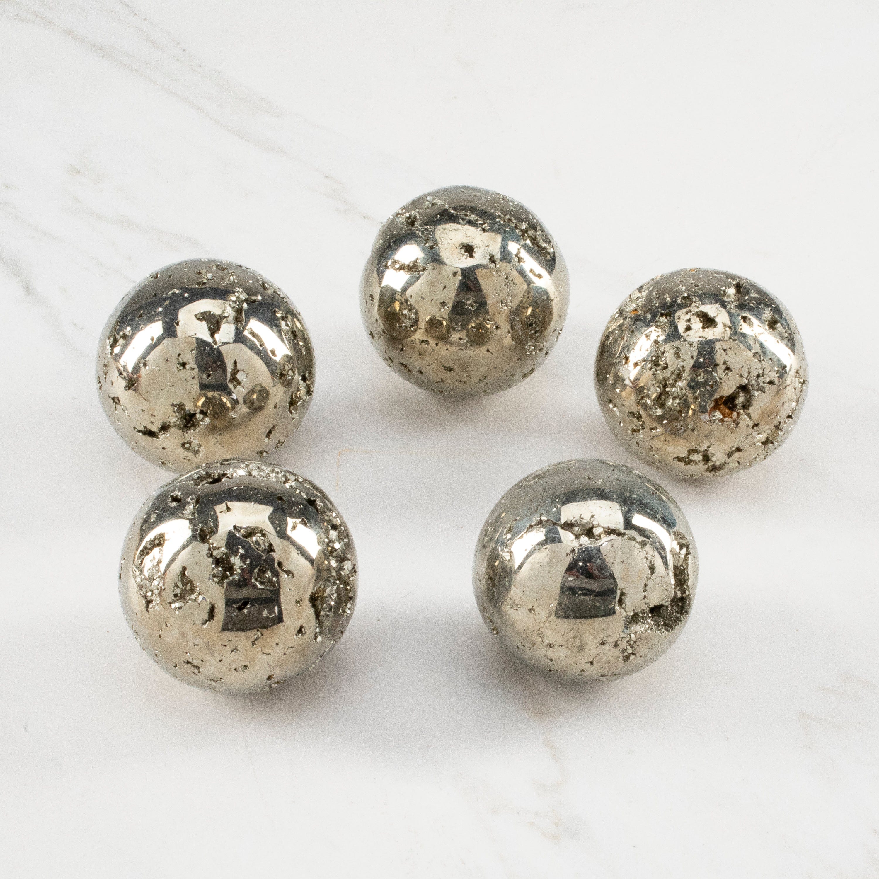 Kalifano Pyrite Pyrite Sphere Carving - 2.5" PCS400