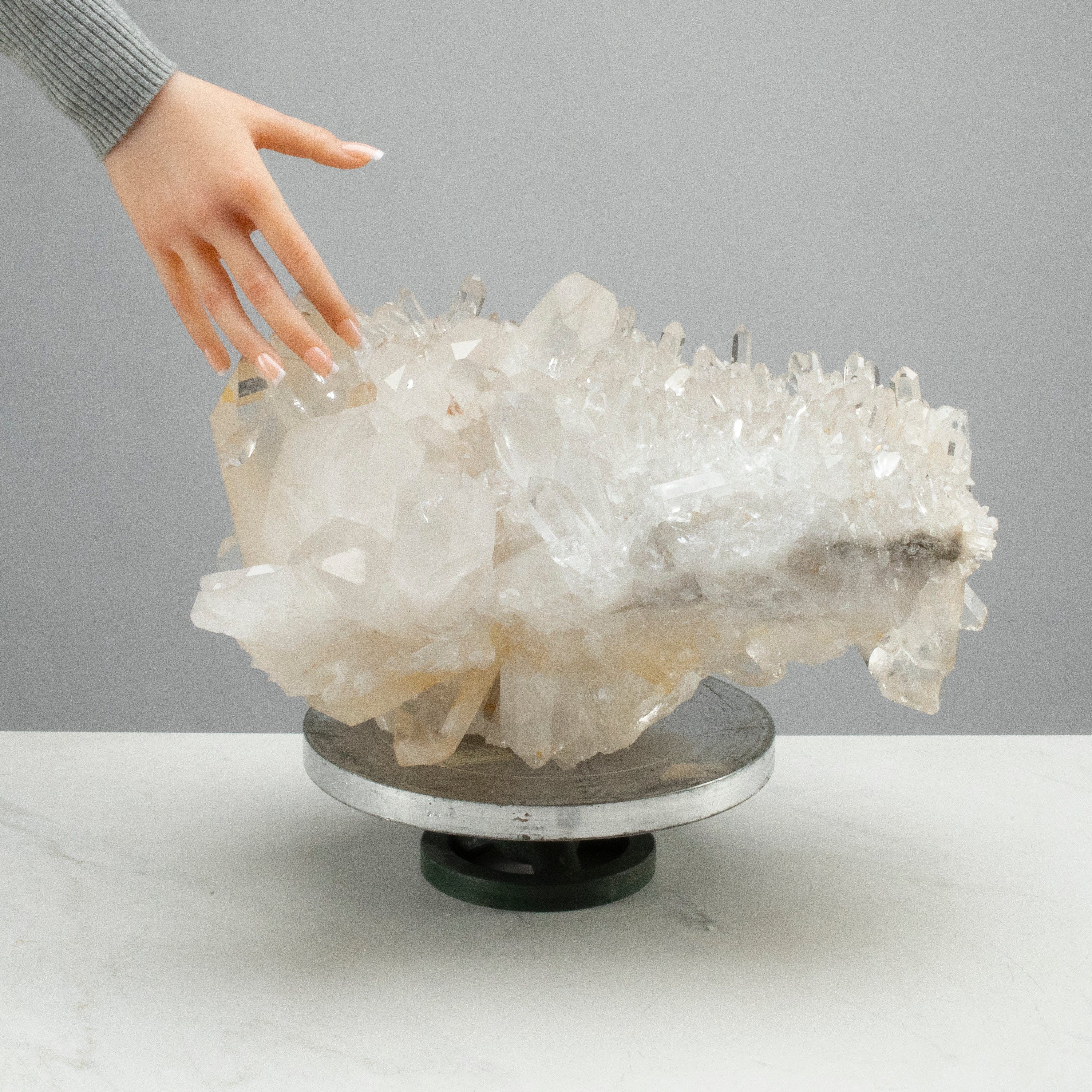 Kalifano Quartz Natural Clear Quartz Cluster Specimen 15" / 55lbs QC32000.003