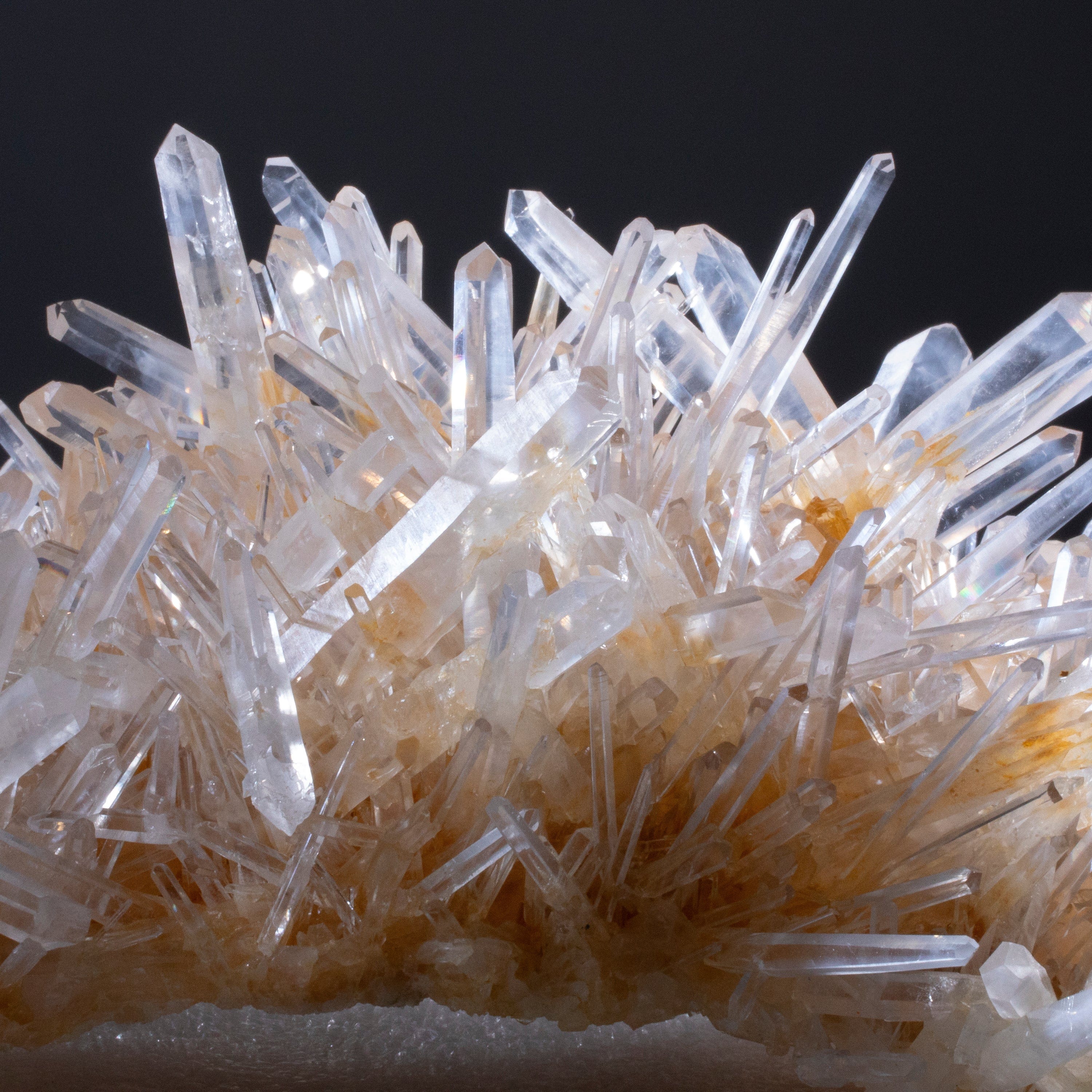 Kalifano Quartz Natural Mango Quartz Cluster Specimen 12" / 4.5 lbs QCM70000.001