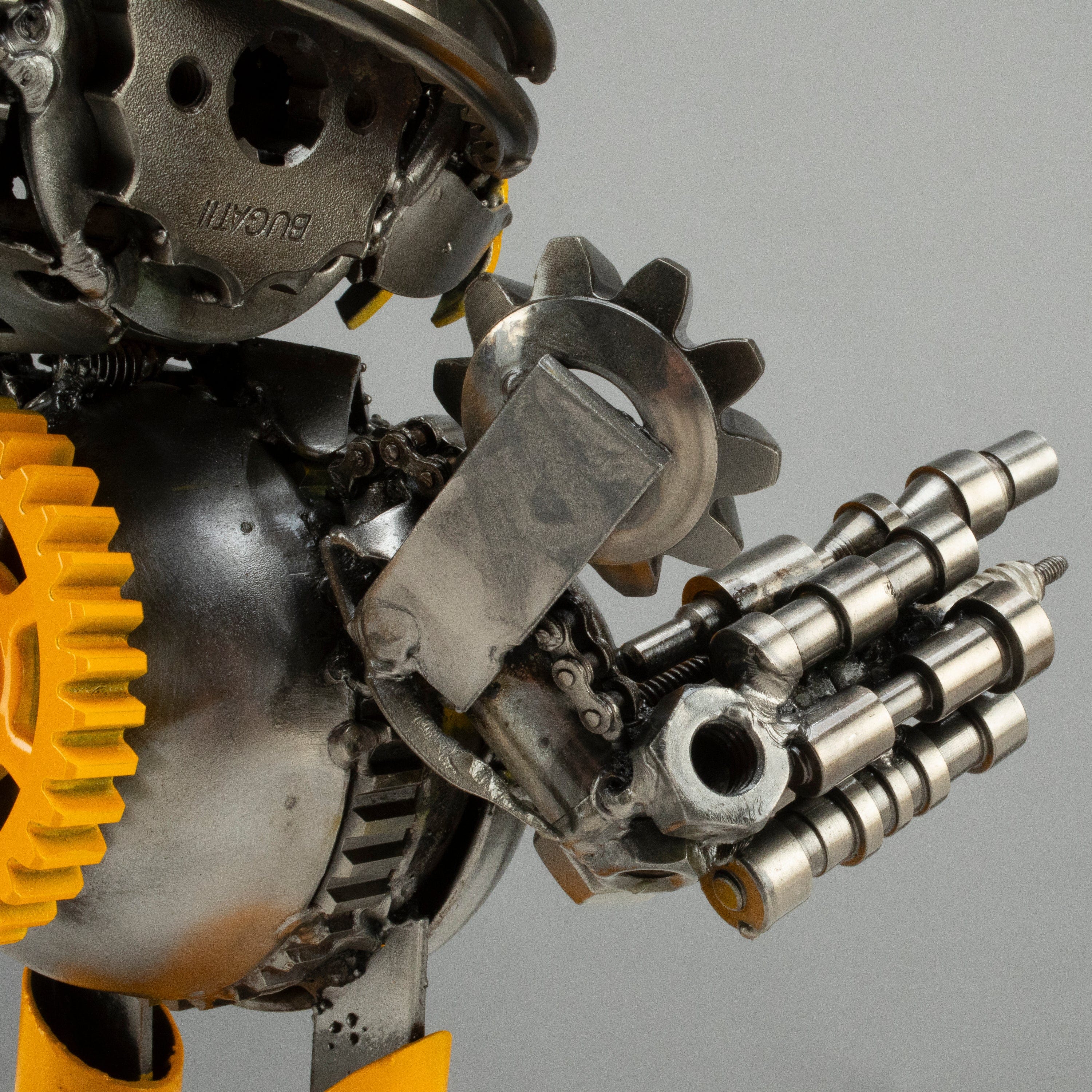 Kalifano Recycled Metal Art 10" BumbleBee Inspired Recycled Metal Sculpture RMS-BB25-S