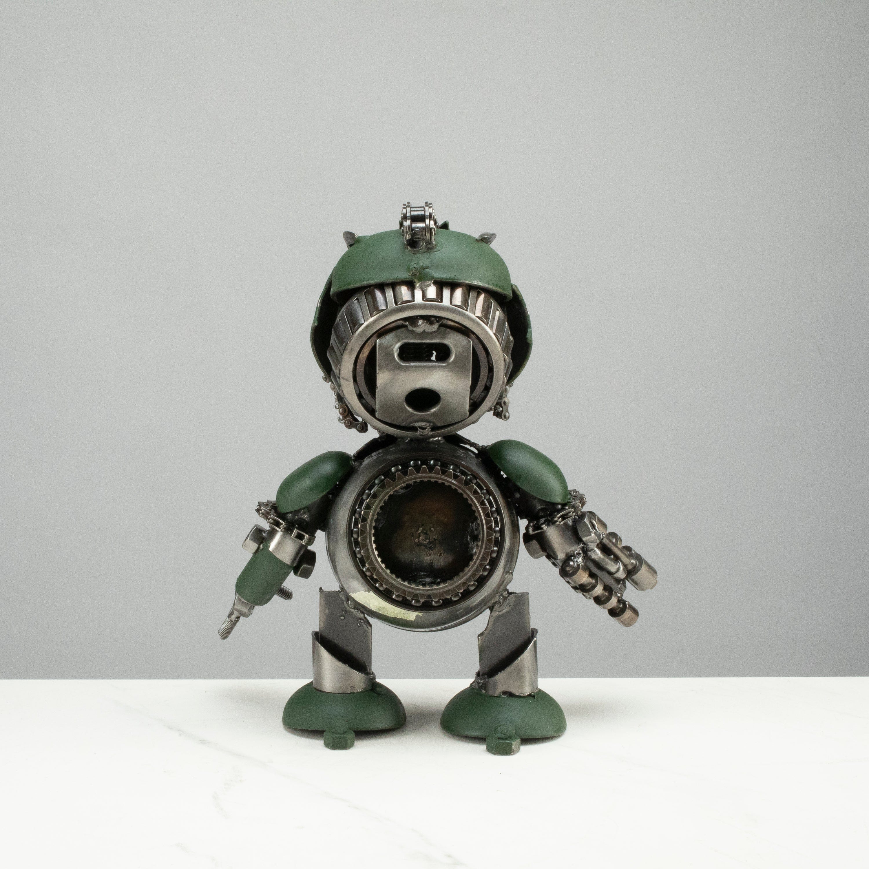 Kalifano Recycled Metal Art 10" Hound Inspired Recycled Metal Sculpture RMS-H25-S