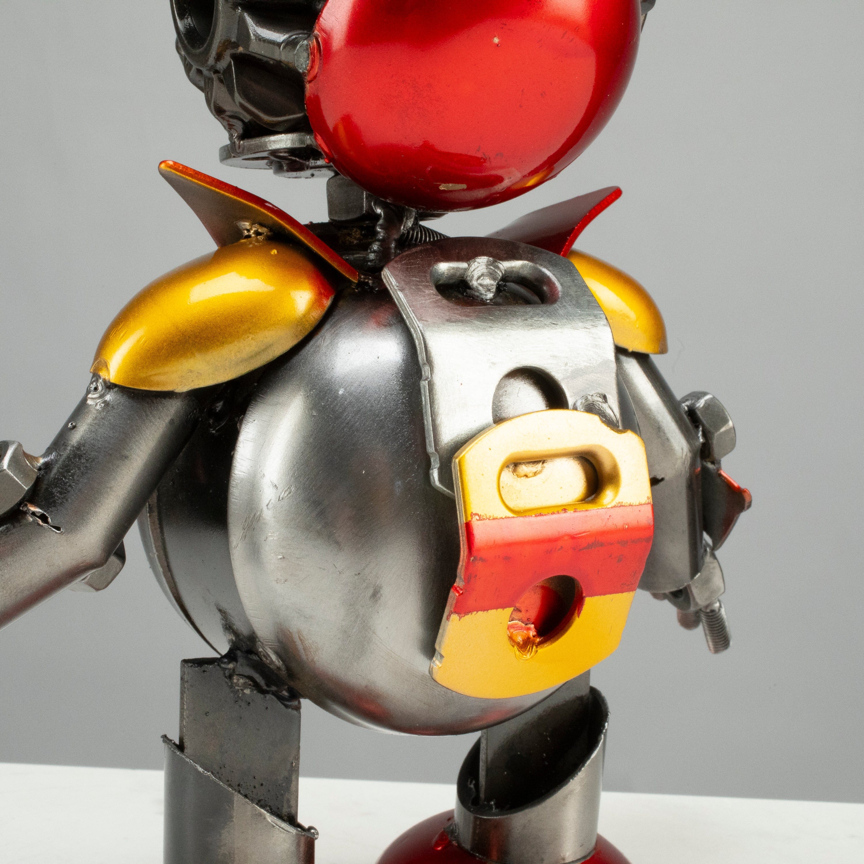 Kalifano Recycled Metal Art 10" Iron Man Inspired Recycled Metal Sculpture RMS-IMR25-S