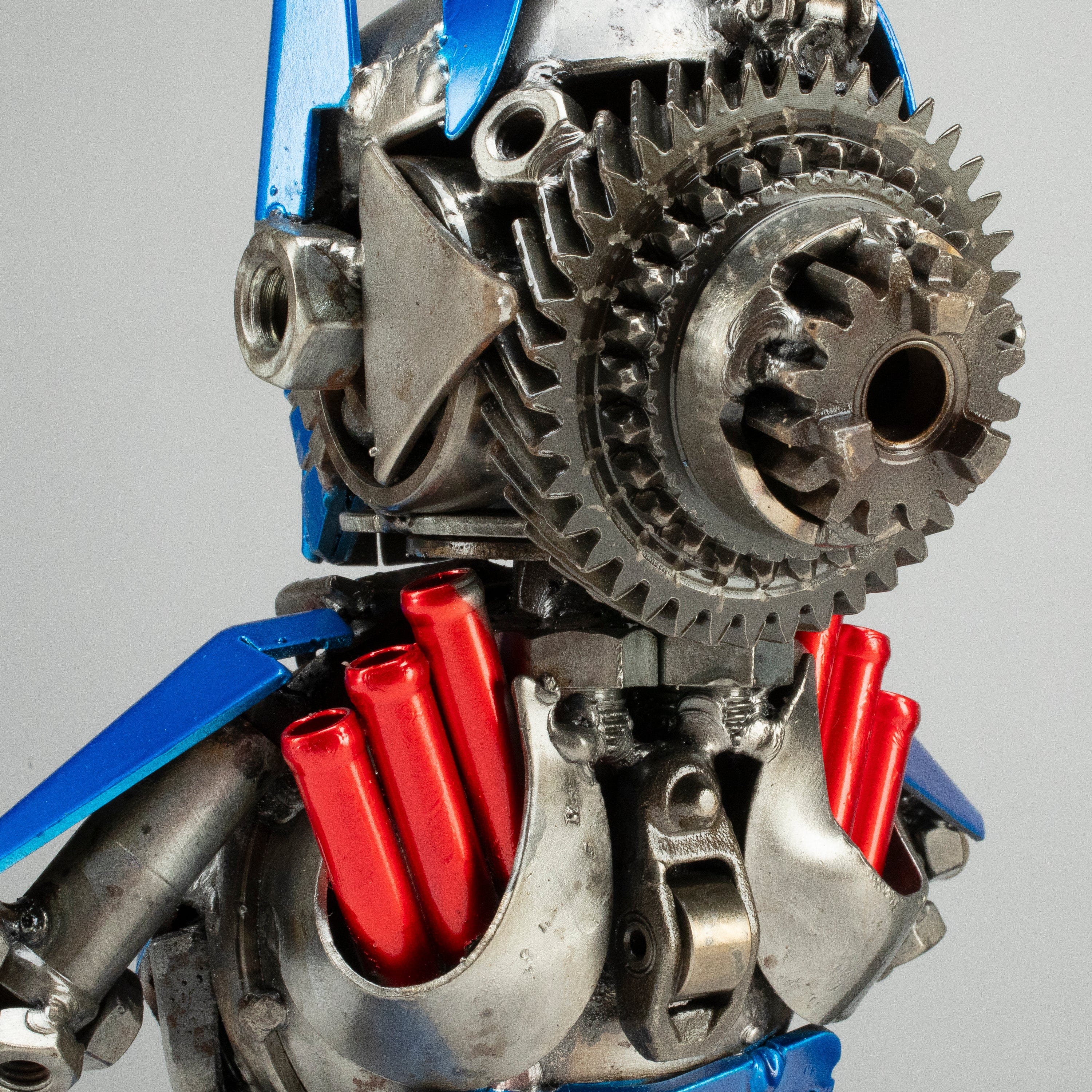 Kalifano Recycled Metal Art 10" Optimus Prime Inspired Recycled Metal Sculpture RMS-OP25-S