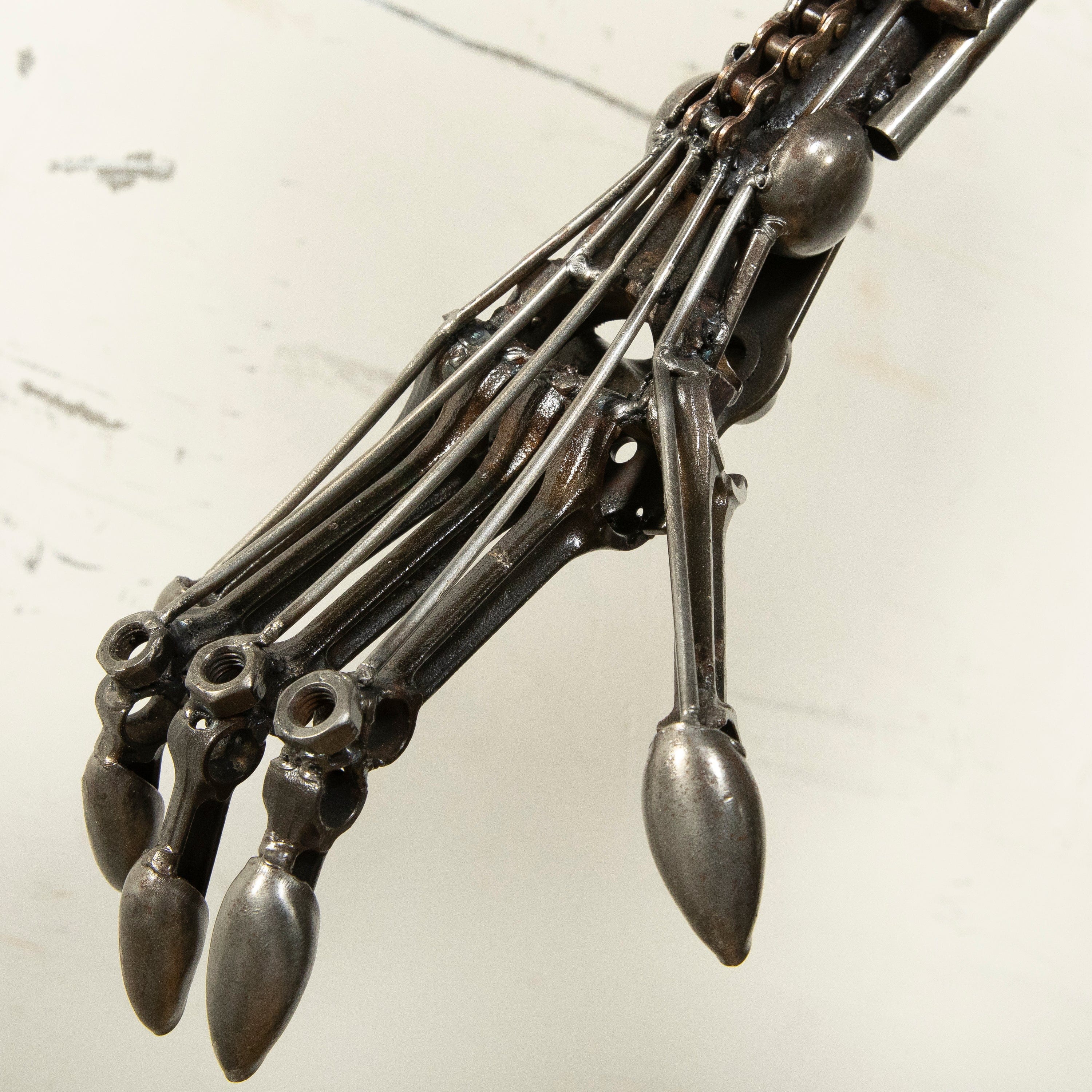 Kalifano Recycled Metal Art 55" Alien Inspired Recycled Metal Art Sculpture RMS-A140-S01