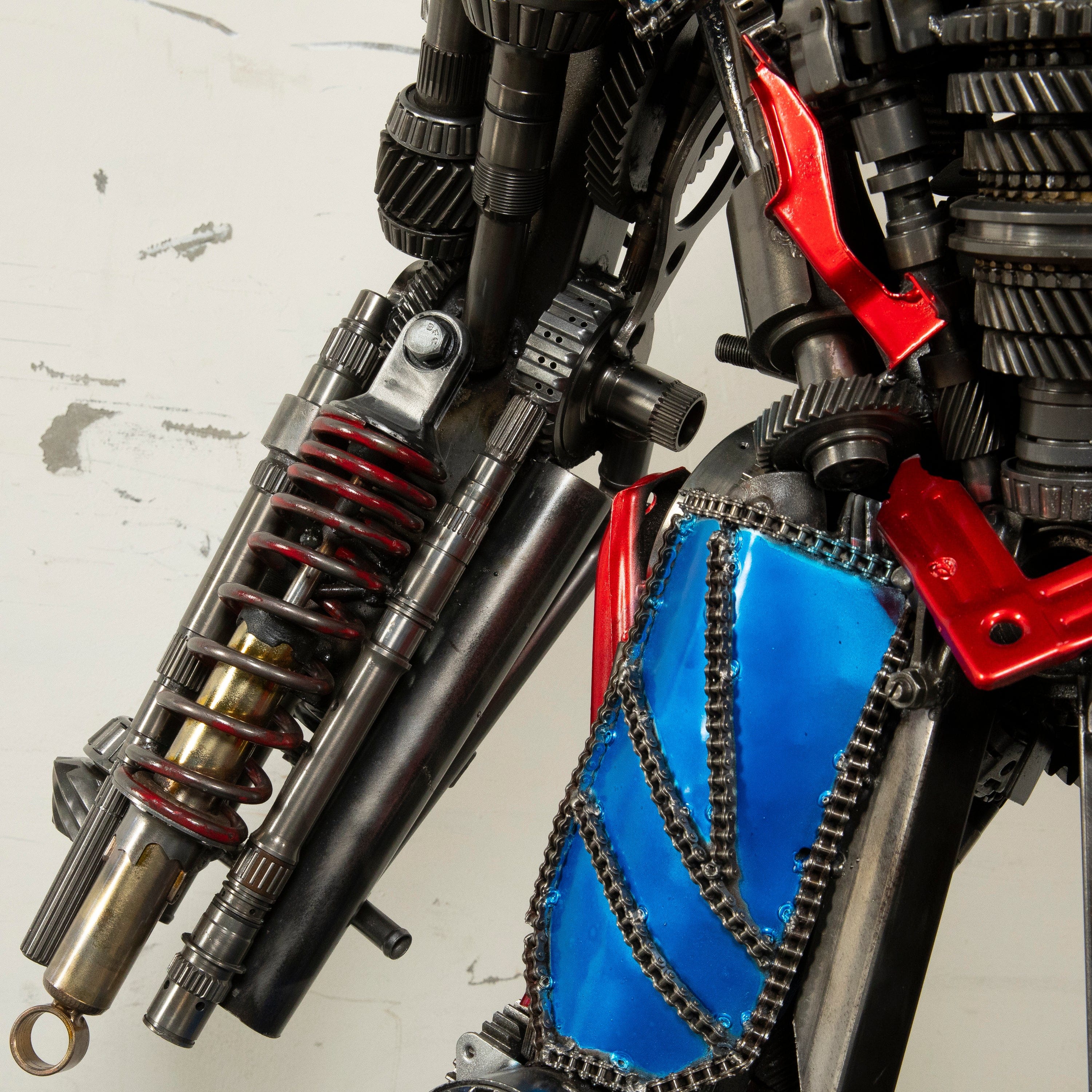 Kalifano Recycled Metal Art 55" Optimus Prime Inspired Recycled Metal Art Sculpture RMS-OP140-S06