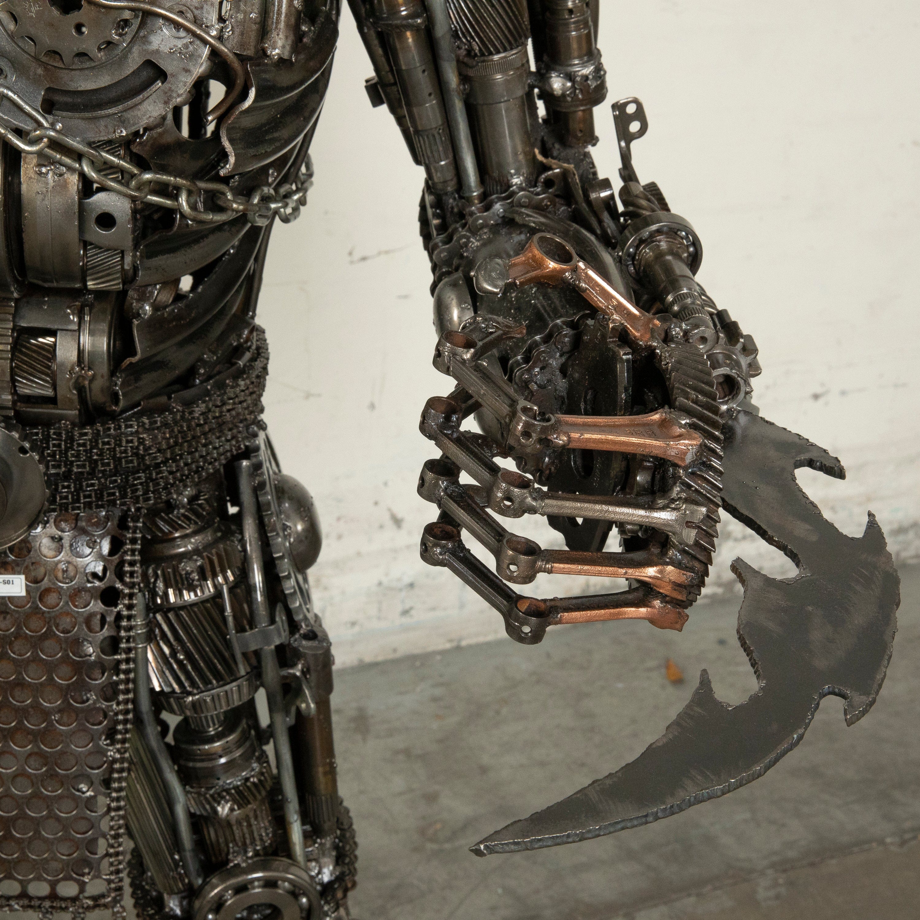 Kalifano Recycled Metal Art 55" Predator Inspired Recycled Metal Art Sculpture RMS-PRED140-S01