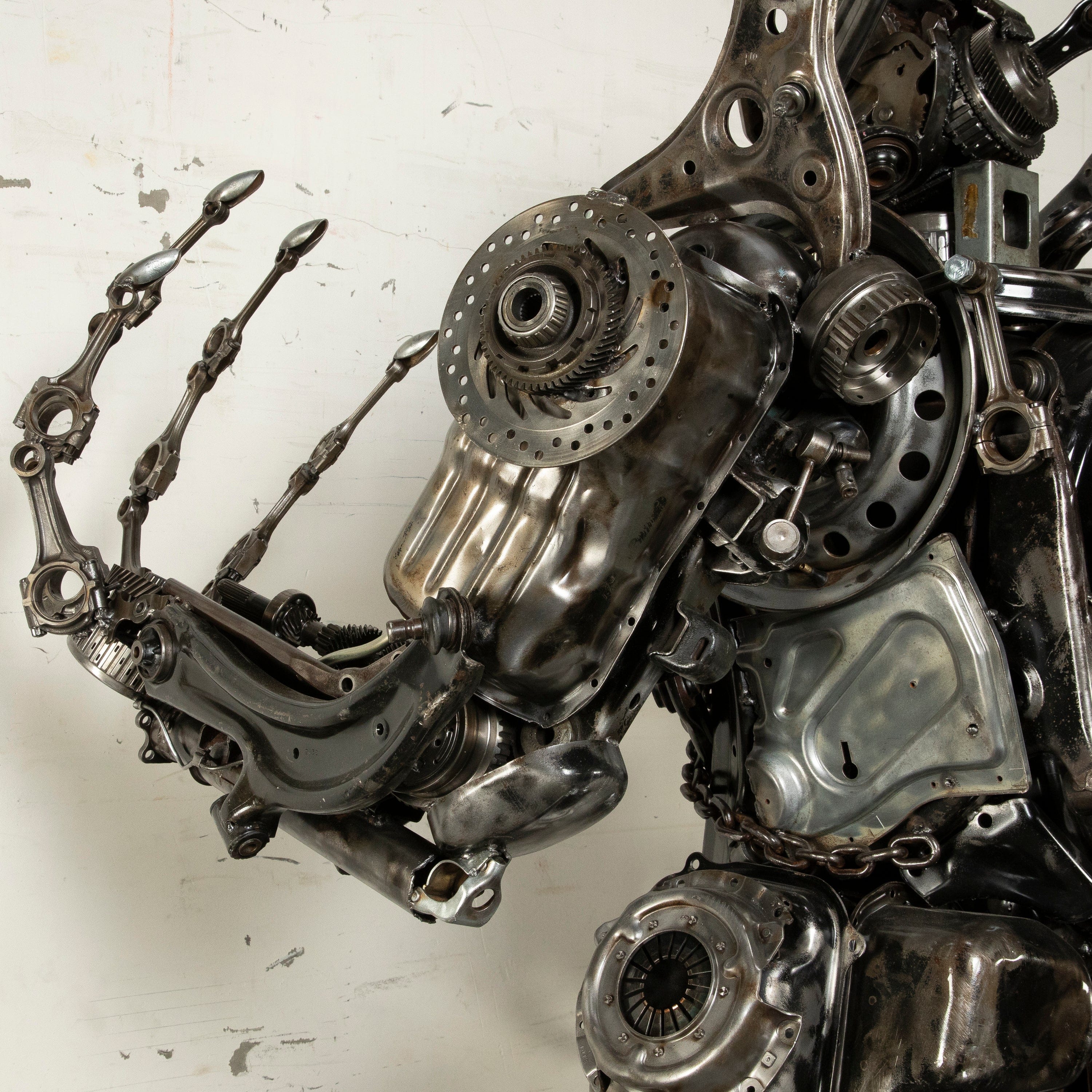 Kalifano Recycled Metal Art 79" Megatron Inspired Recycled Metal Art Sculpture RMS-MEG200-S05