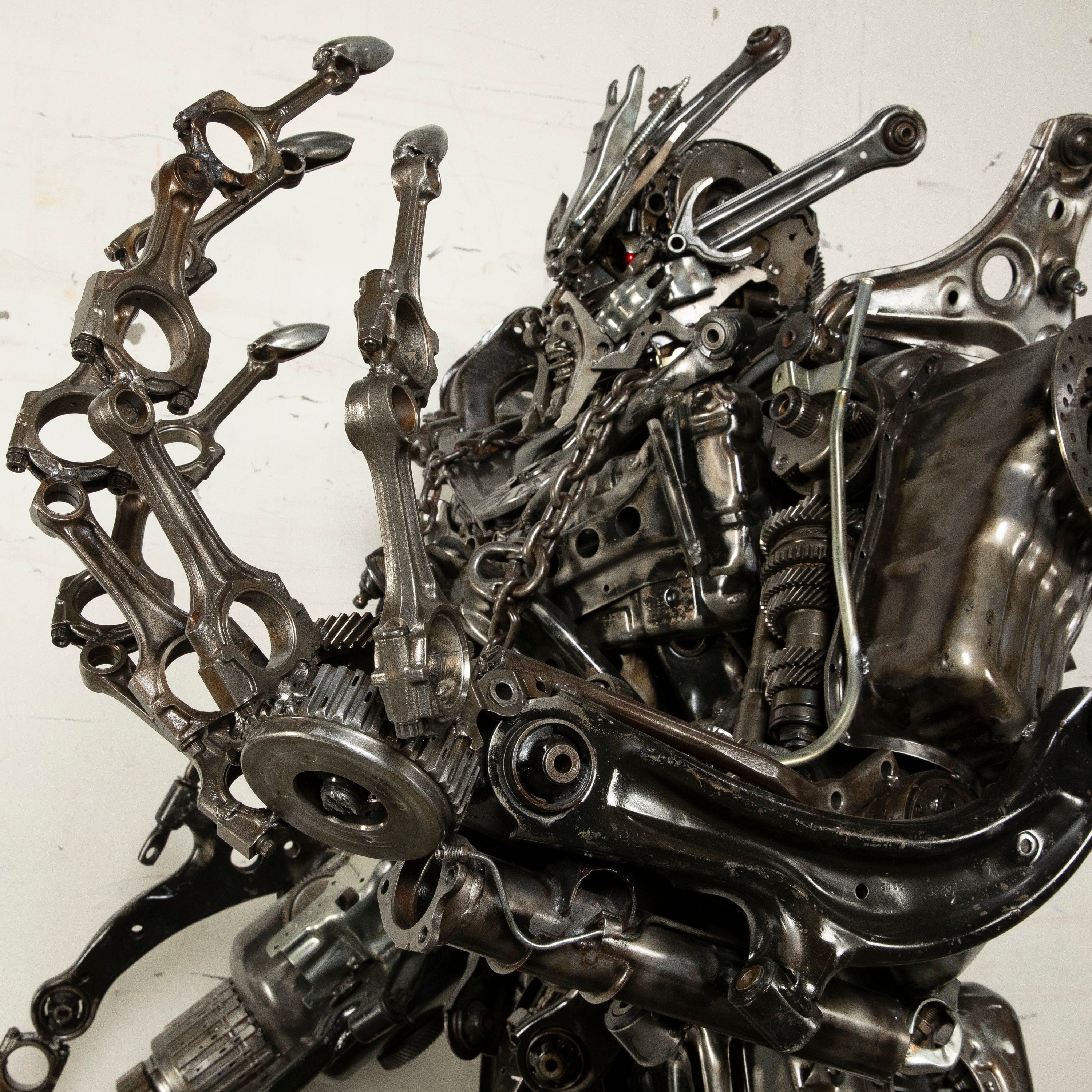 Kalifano Recycled Metal Art 79" Megatron Inspired Recycled Metal Art Sculpture RMS-MEG200-S05