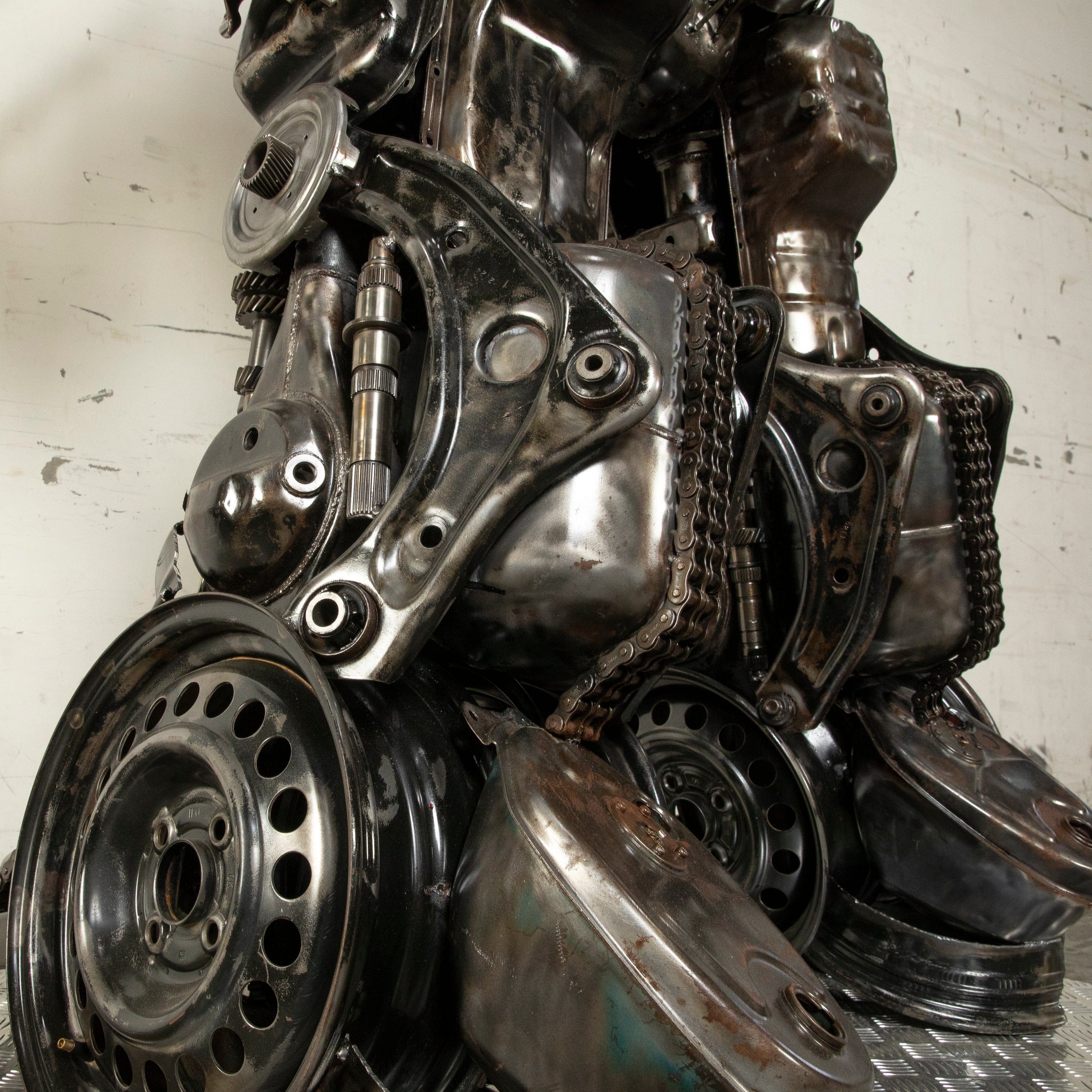 Kalifano Recycled Metal Art 79" Megatron Inspired Recycled Metal Art Sculpture RMS-MEG200-S05