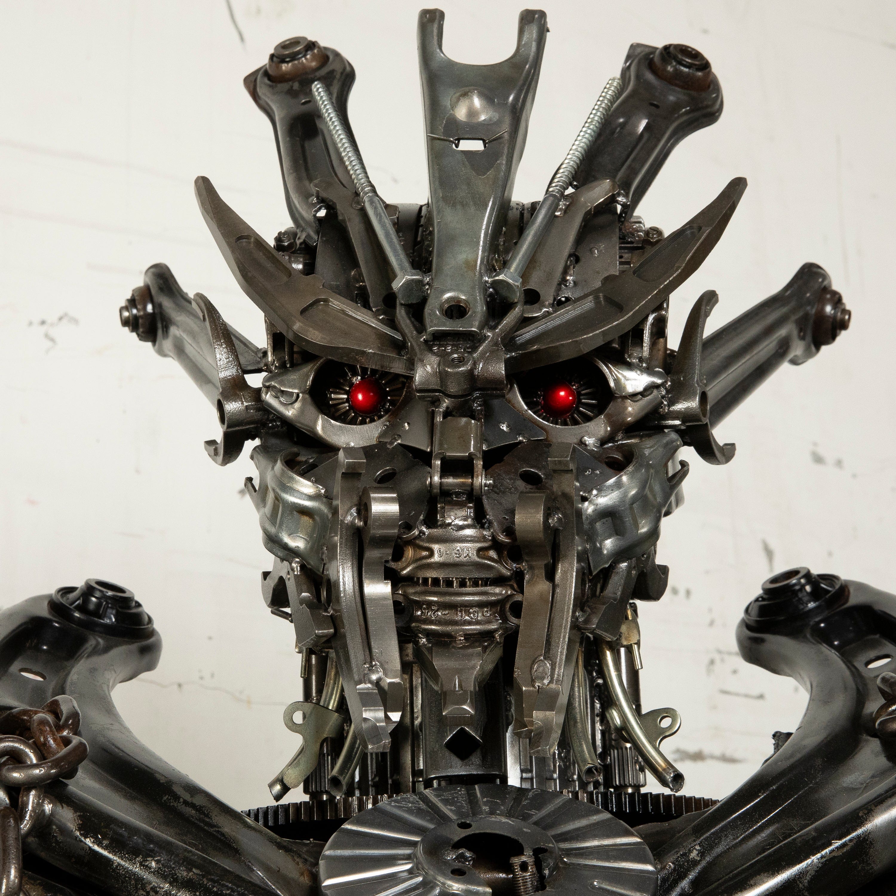 Kalifano Recycled Metal Art 79" Megatron Inspired Recycled Metal Art Sculpture RMS-MEG200-S05
