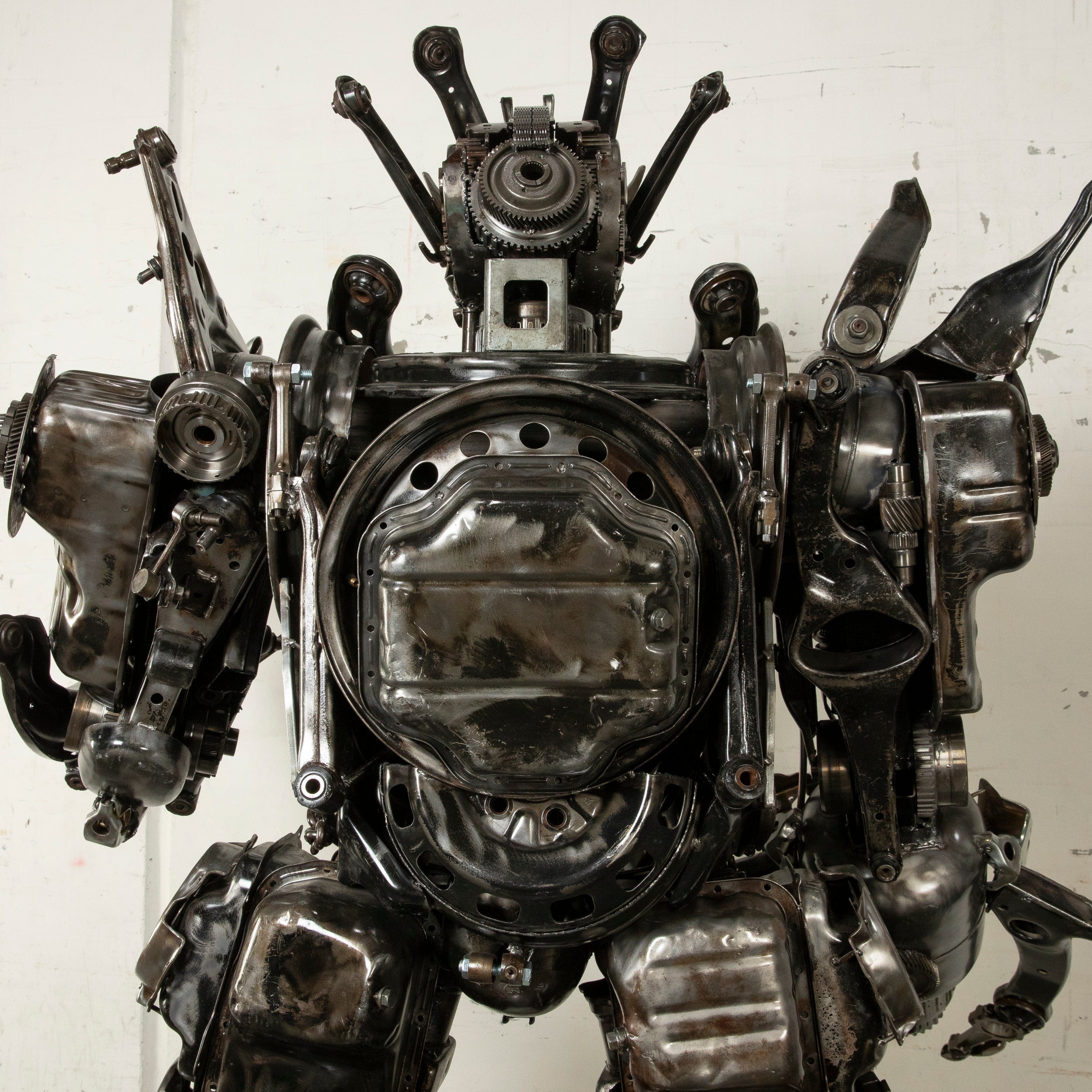 Kalifano Recycled Metal Art 79" Megatron Inspired Recycled Metal Art Sculpture RMS-MEG200-S05