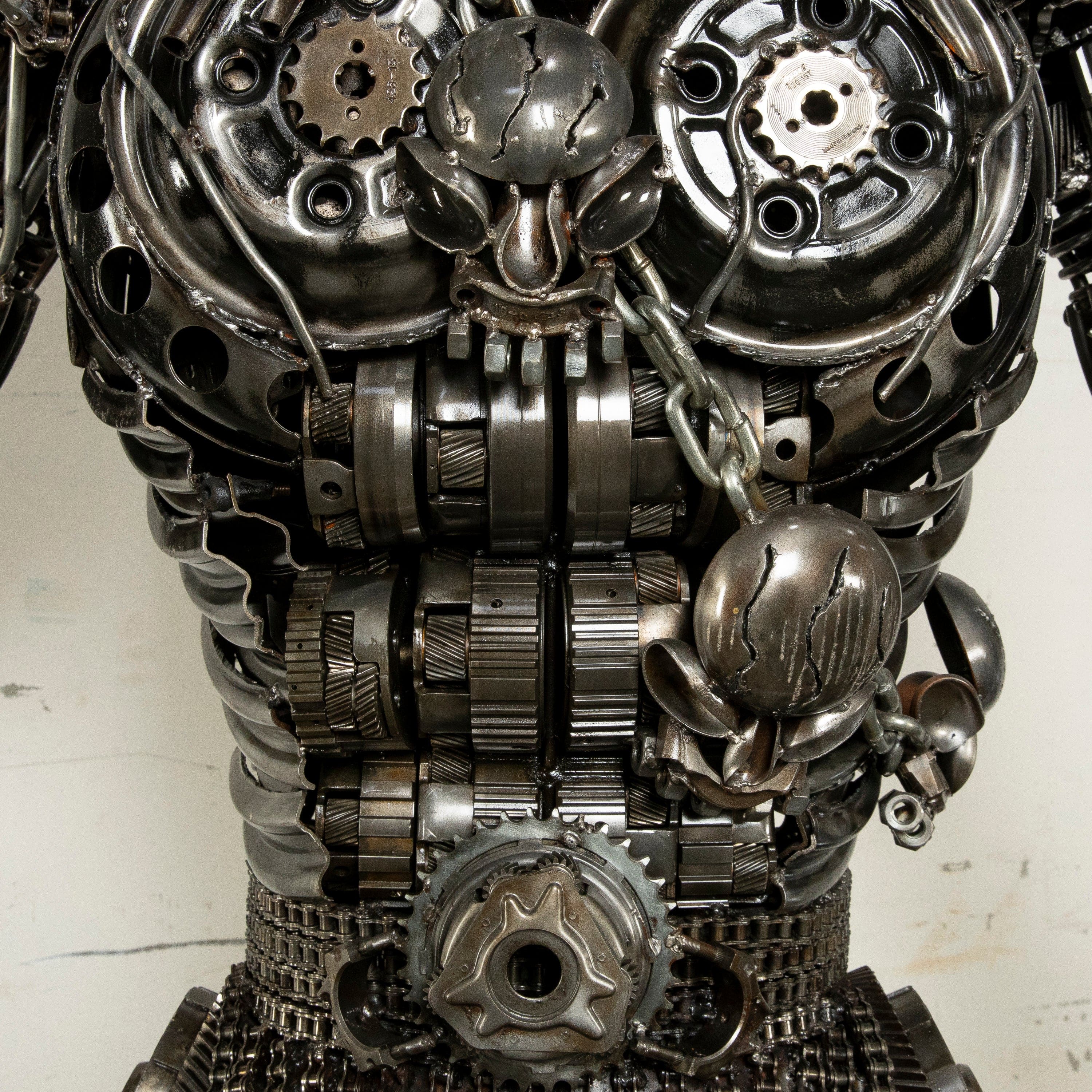 Kalifano Recycled Metal Art 79" Predator Inspired Recycled Metal Art Sculpture RMS-PRED200-S09