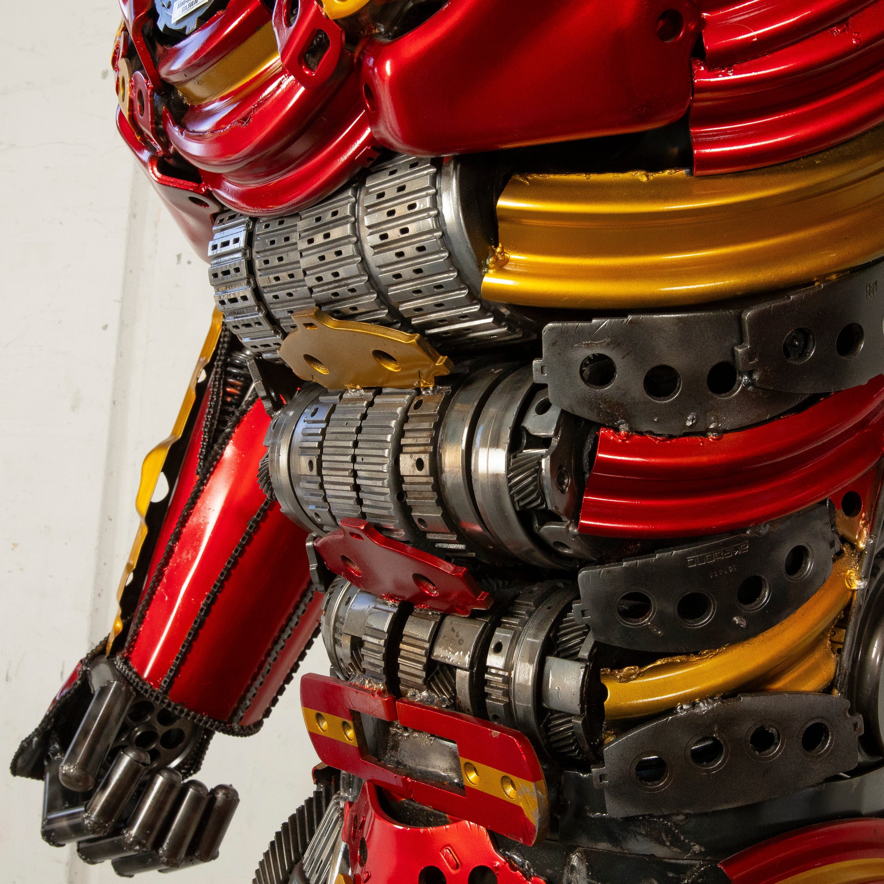 Kalifano Recycled Metal Art 91" Iron Man Inspired Recycled Metal Art Sculpture RMS-IMR230-S14