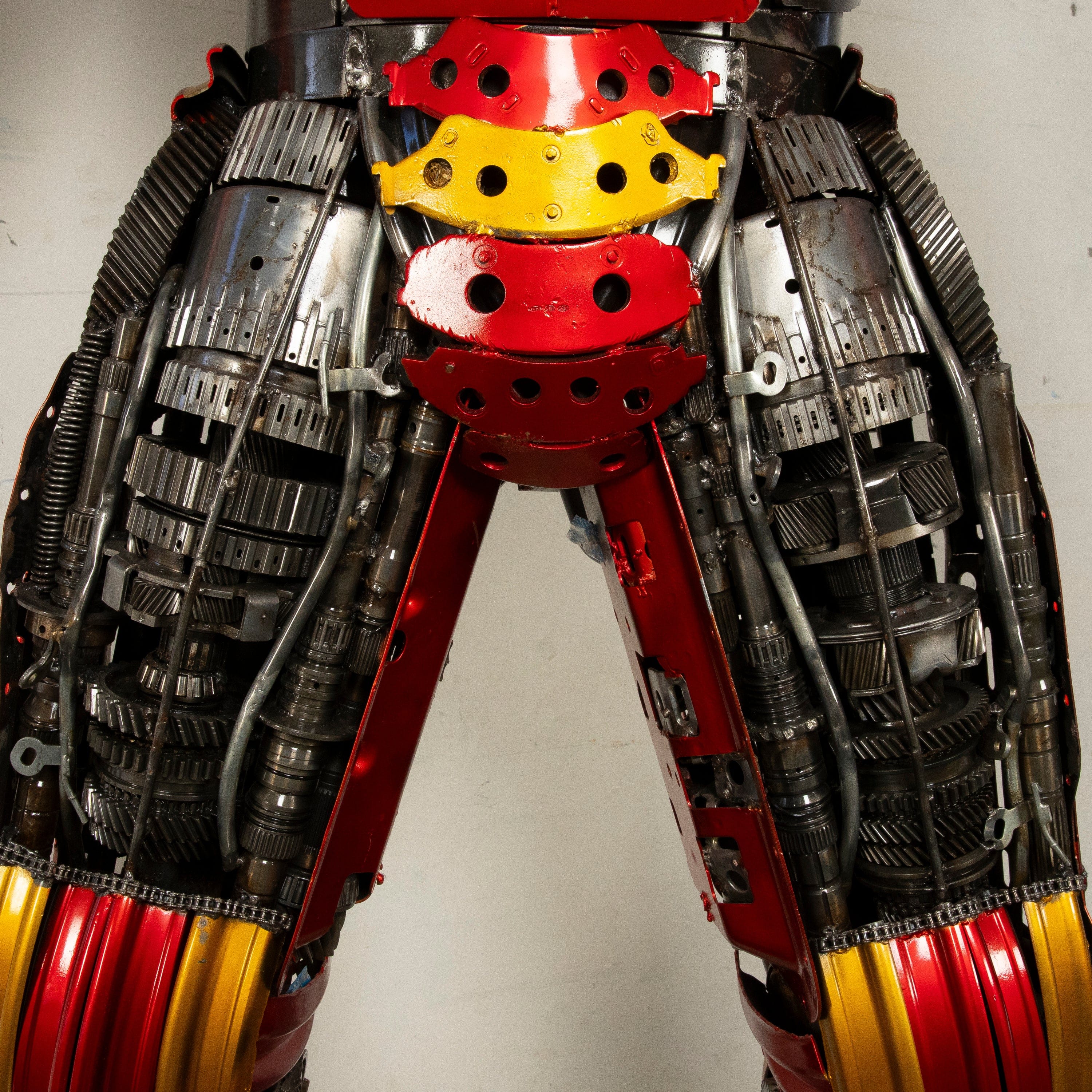 Kalifano Recycled Metal Art 91" Iron Man Inspired Recycled Metal Art Sculpture RMS-IMR230-S14
