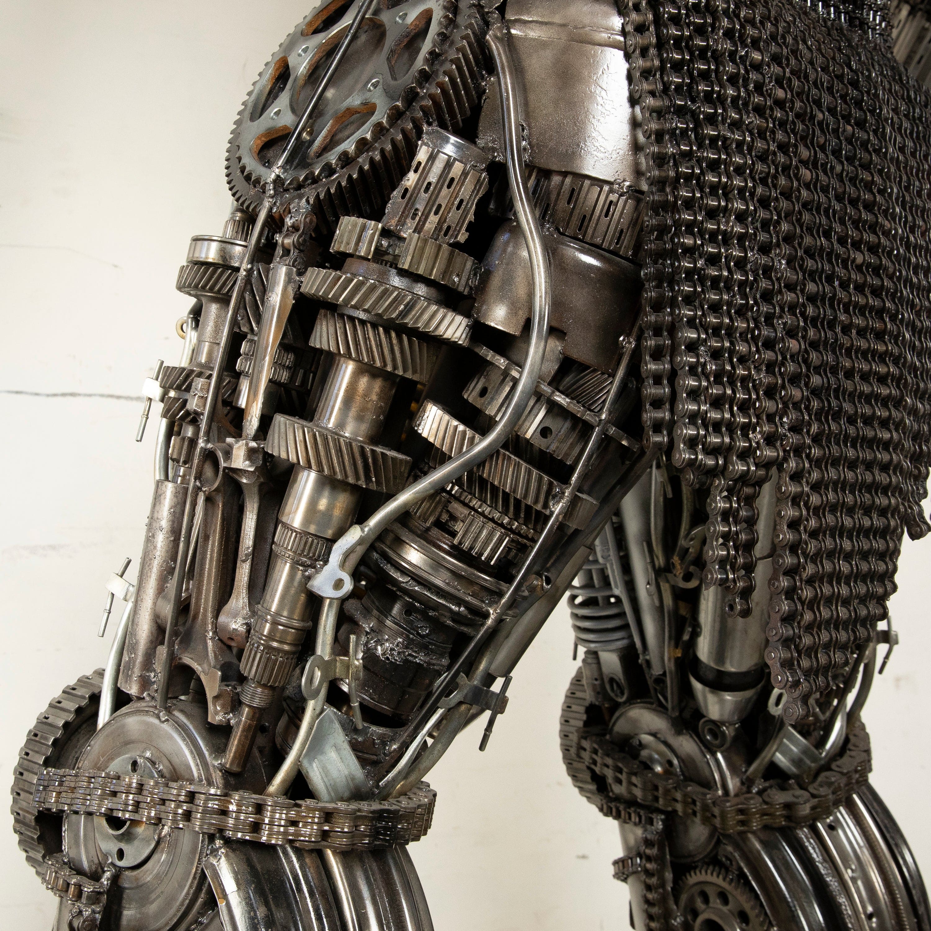 Kalifano Recycled Metal Art 91" Predator Inspired Recycled Metal Art Sculpture RMS-PRED230-S10