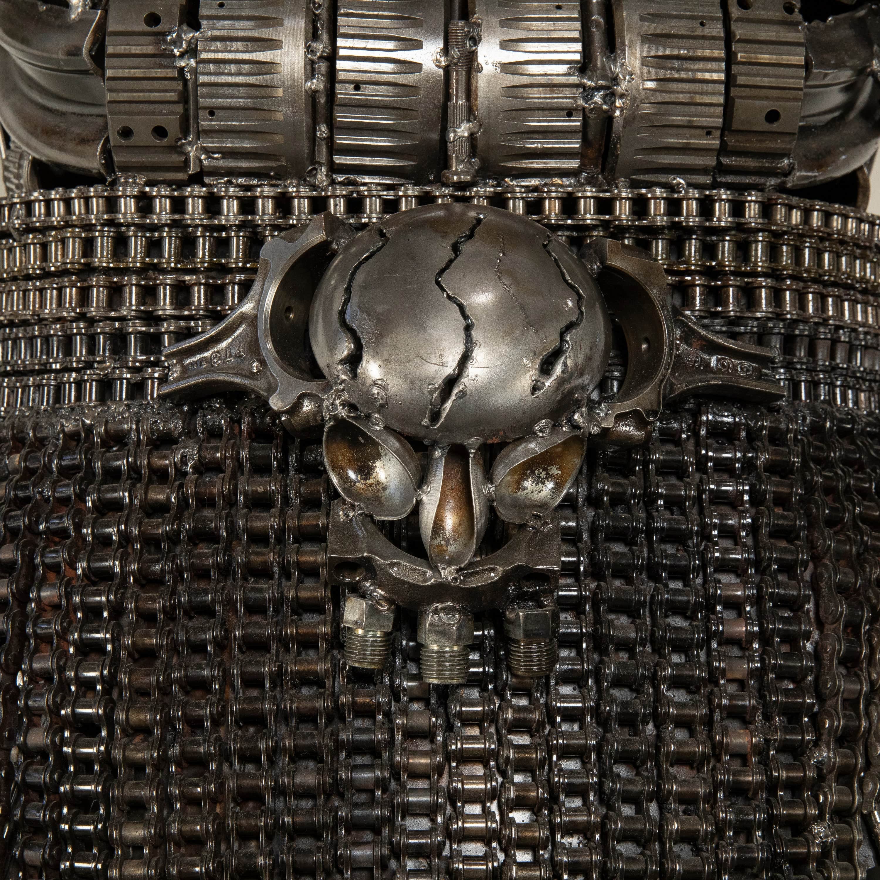 Kalifano Recycled Metal Art 91" Predator Inspired Recycled Metal Art Sculpture RMS-PRED230-S10