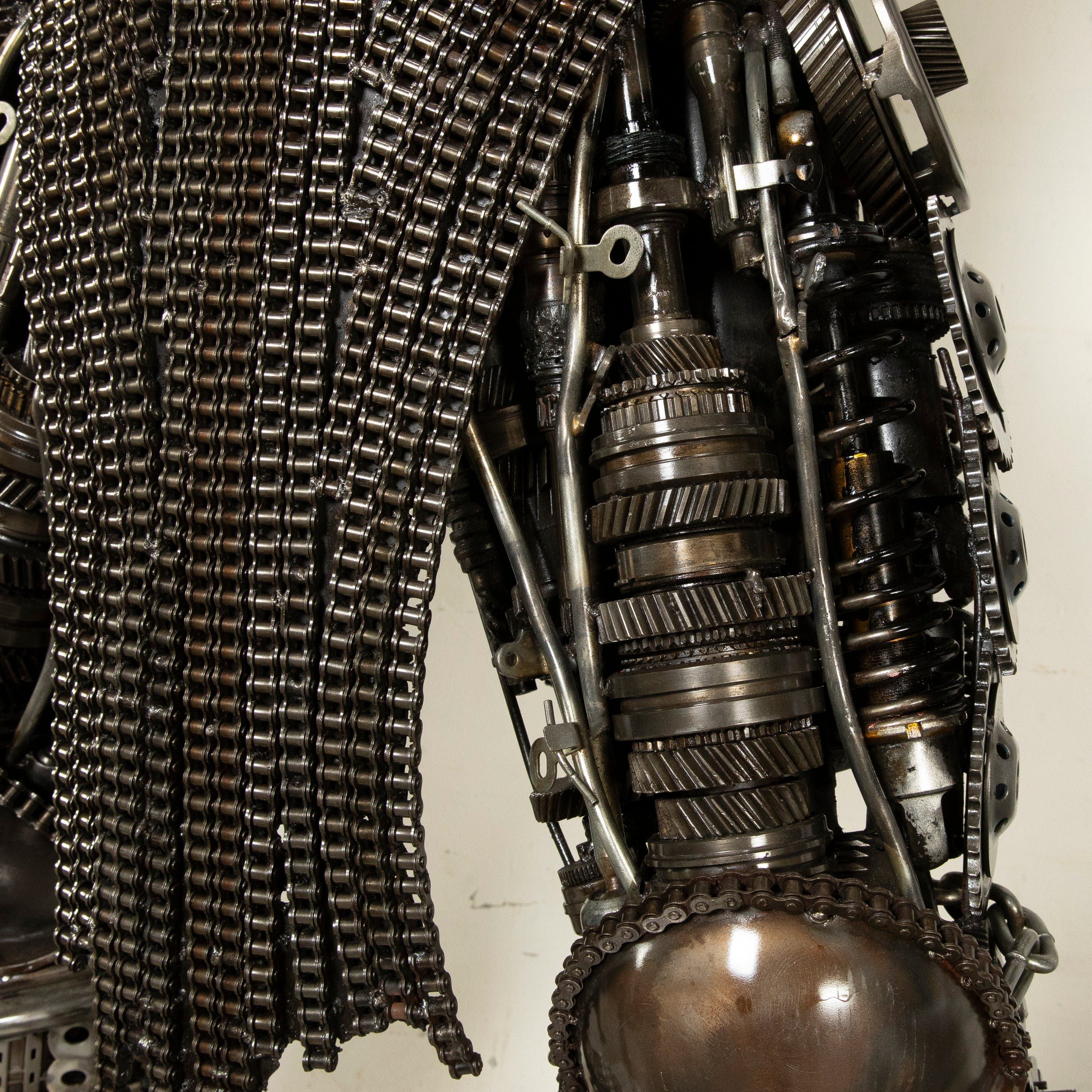 Kalifano Recycled Metal Art 91" Predator Inspired Recycled Metal Art Sculpture RMS-PRED230-S21