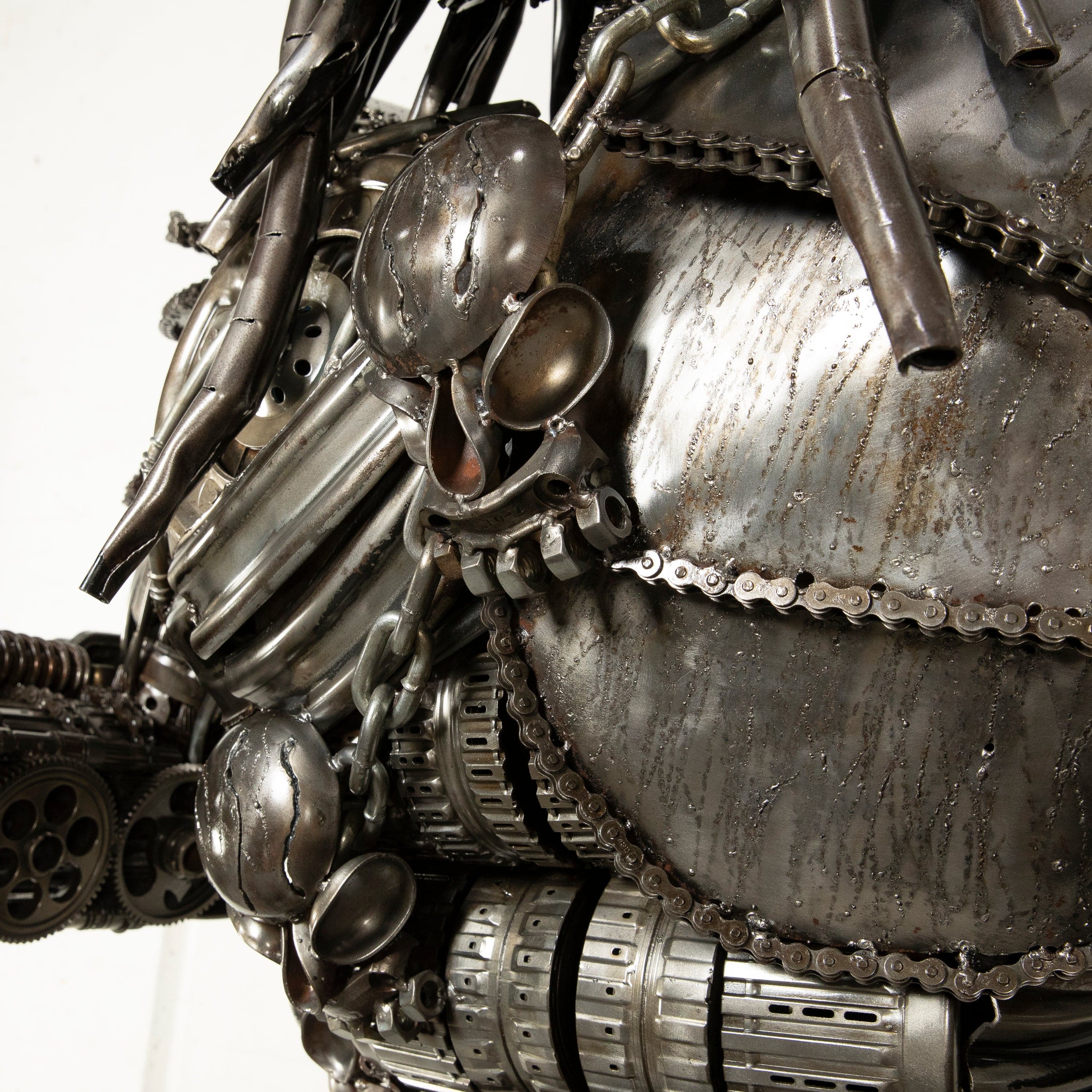 Kalifano Recycled Metal Art 91" Predator Inspired Recycled Metal Art Sculpture RMS-PRED230-S21