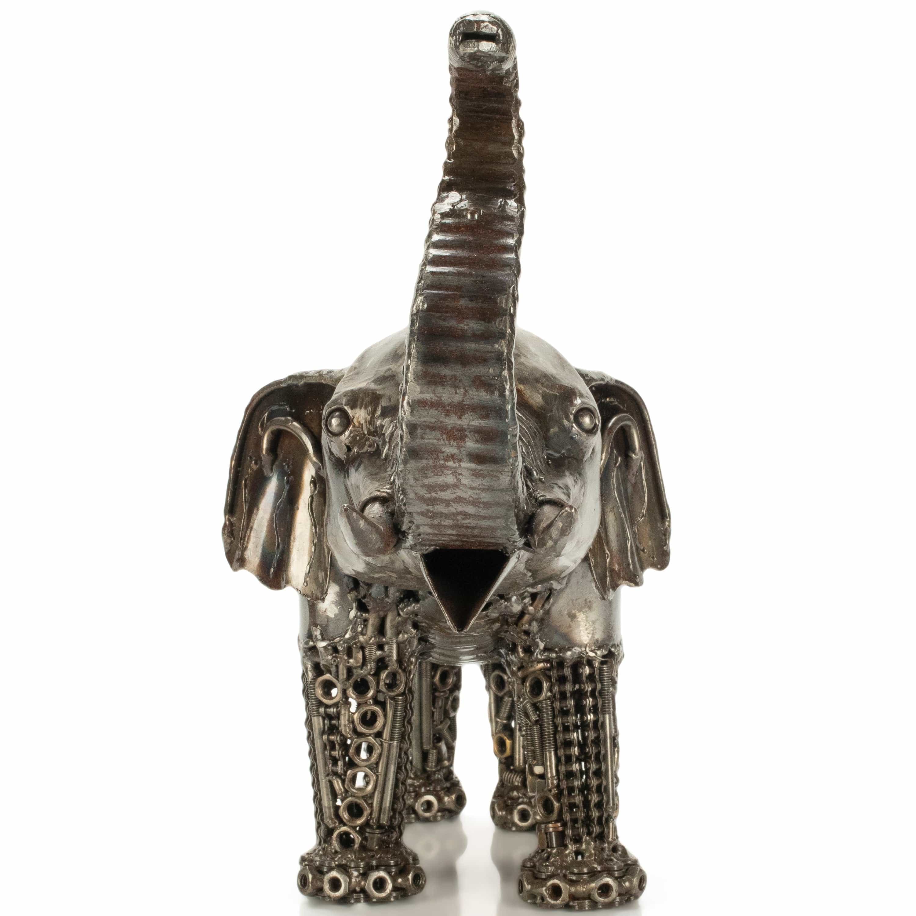 KALIFANO Recycled Metal Art Elephant Inspired Recycled Metal Art Sculpture RMS-3000ELE-PK