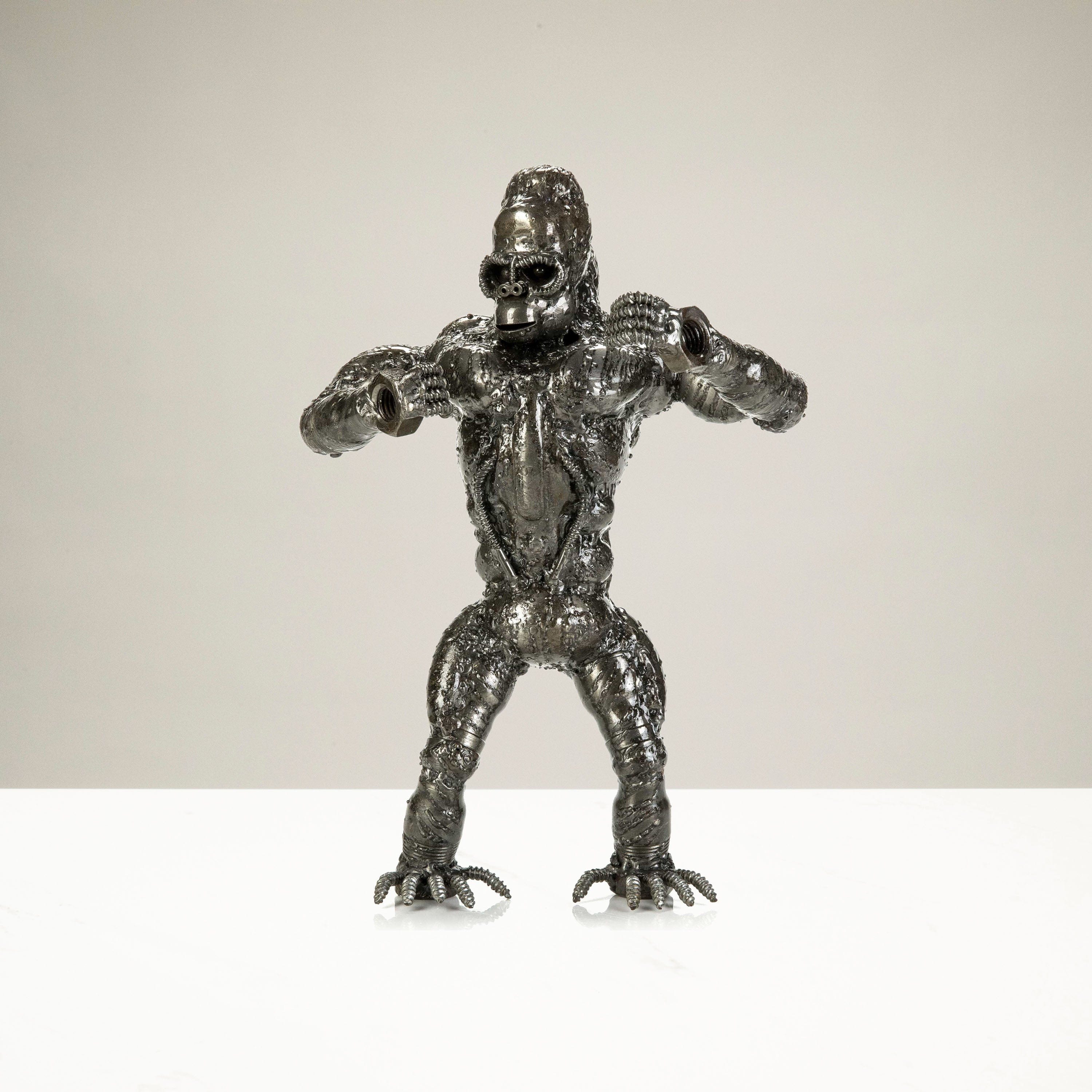 Kalifano Recycled Metal Art King Kong Inspired Recycled Metal Sculpture RMS-800KK-N