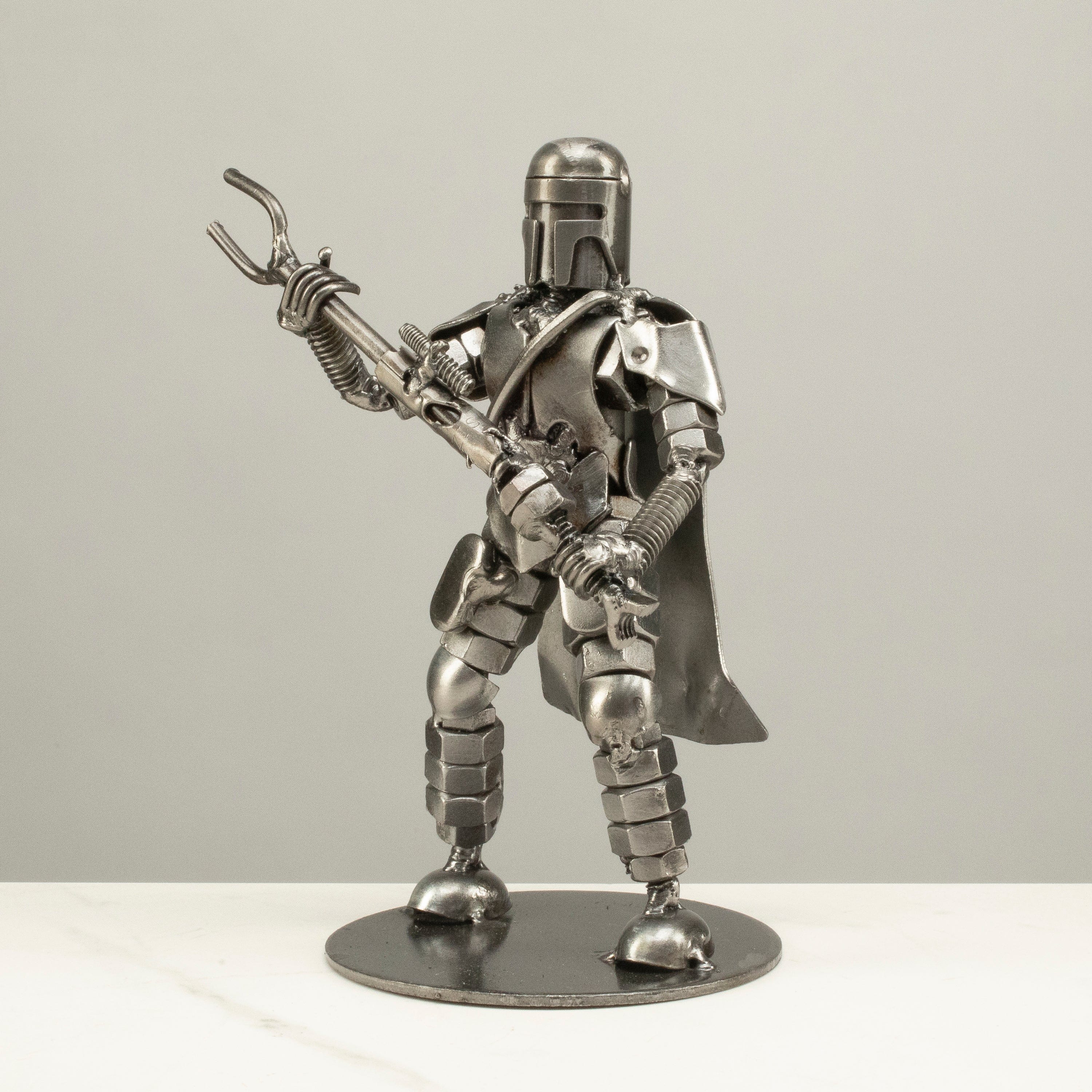 Kalifano Recycled Metal Art Manadlorian Inspired Recycled Metal Sculpture RMS-300MD-N