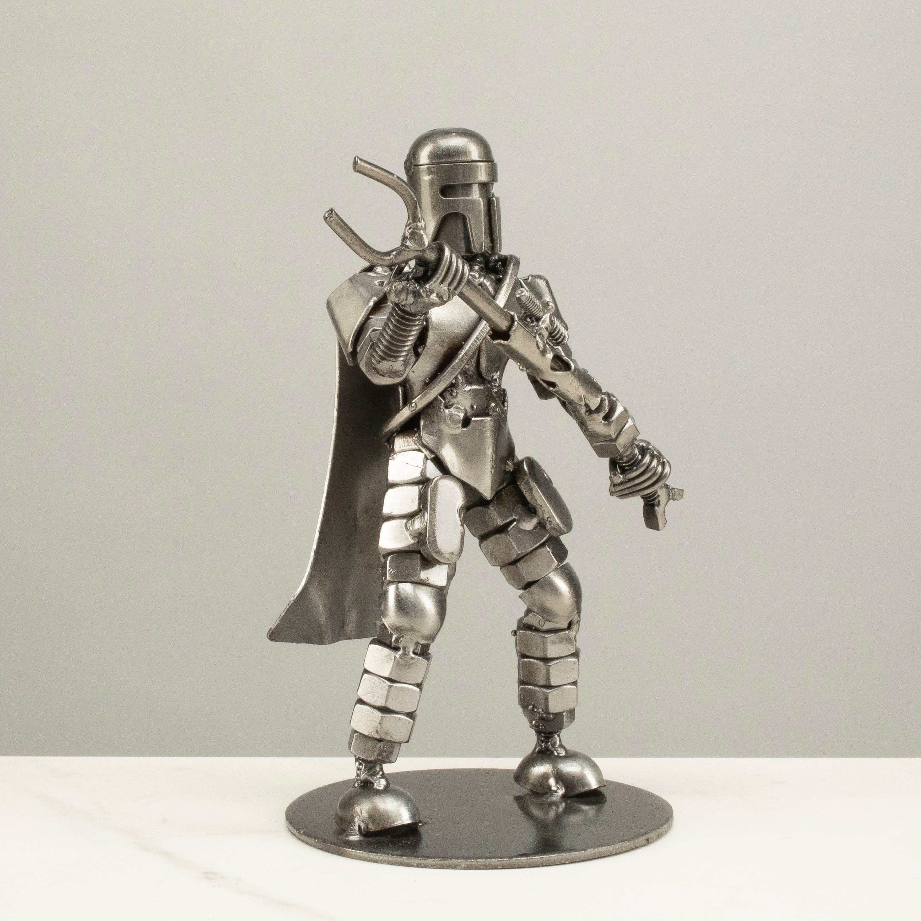 Kalifano Recycled Metal Art Manadlorian Inspired Recycled Metal Sculpture RMS-300MD-N