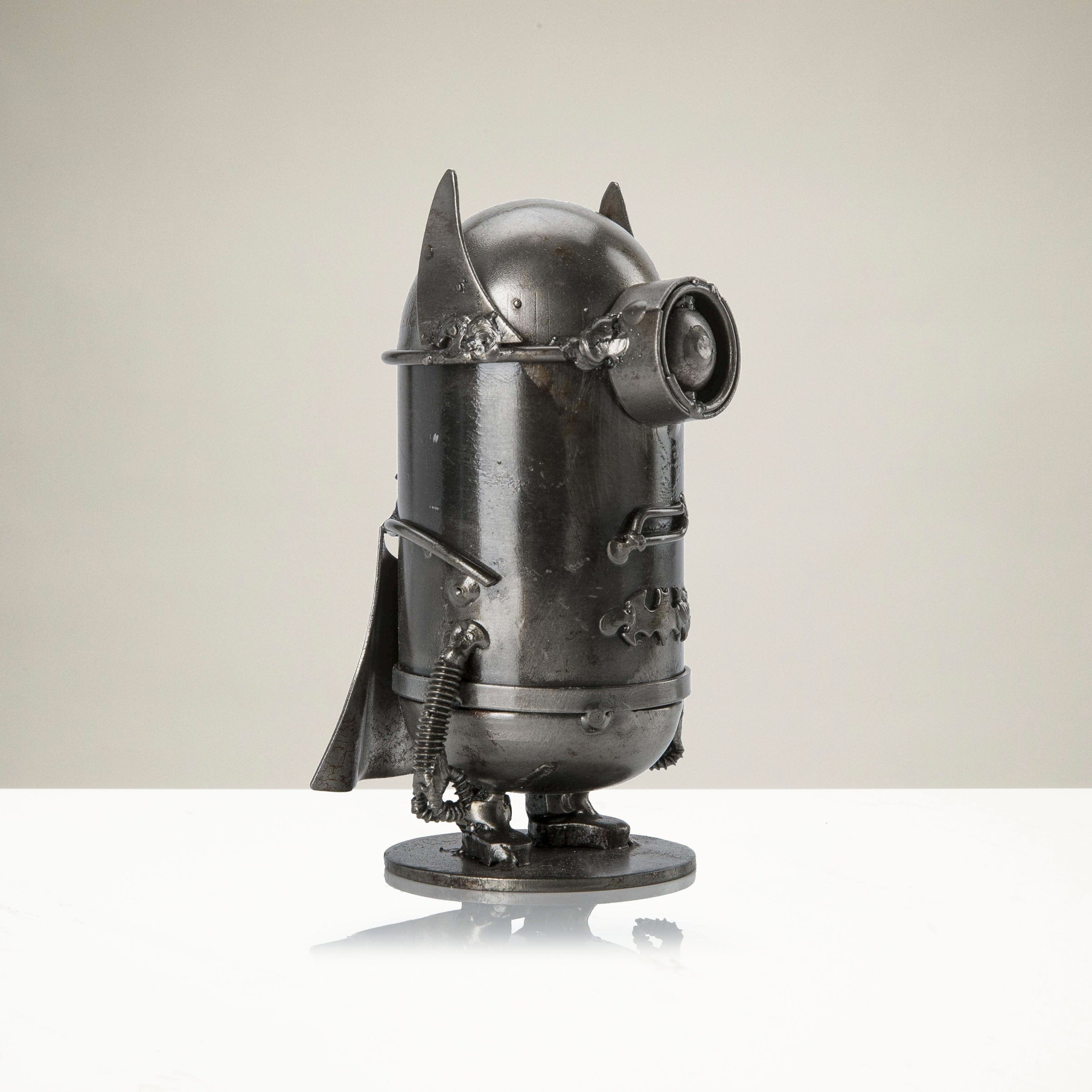 Kalifano Recycled Metal Art Minion Batman Inspired Recycled Metal Sculpture RMS-250MBM-N
