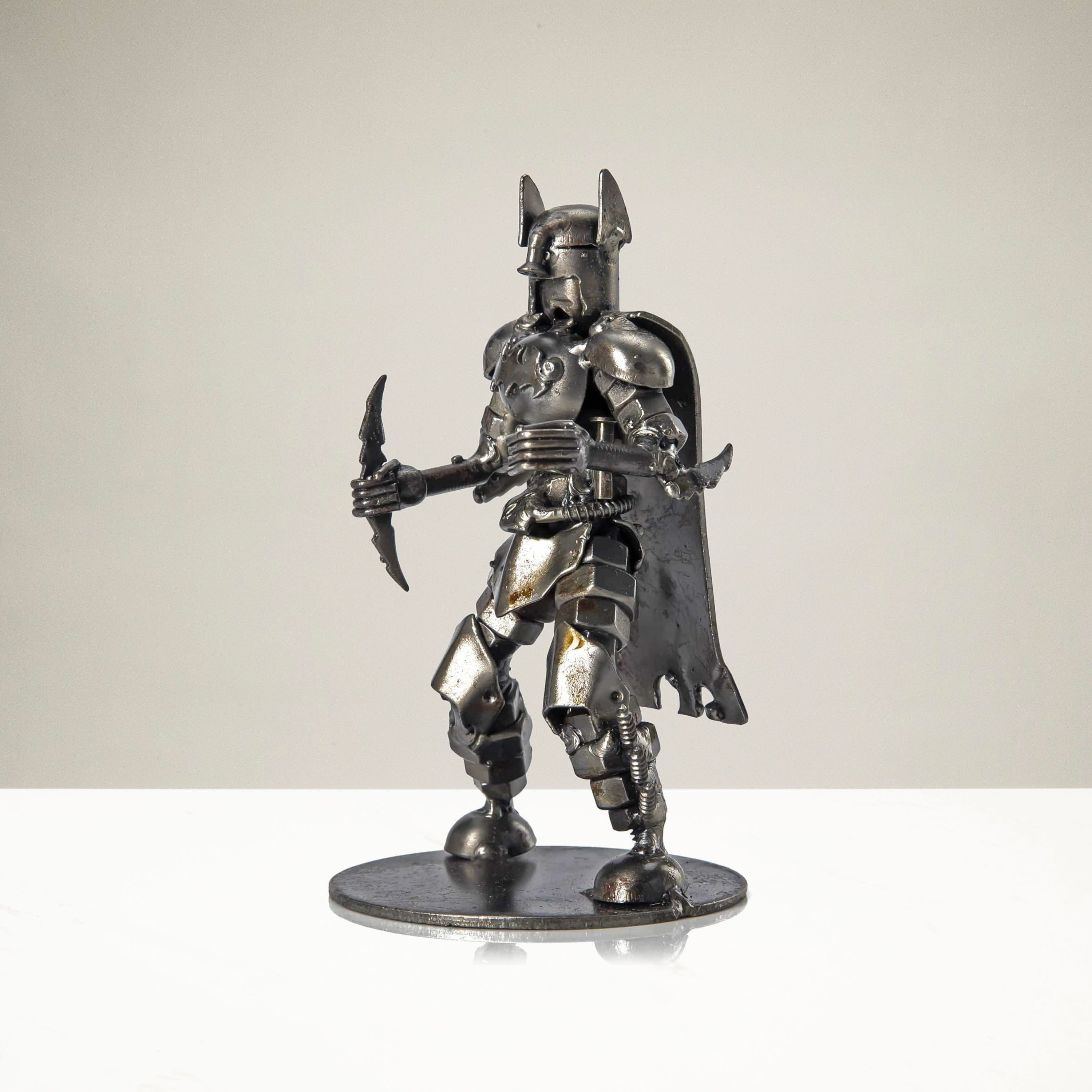 Kalifano Recycled Metal Art Small Batman with Batarang Inspired Recycled Metal Sculpture RMS-250BM-N