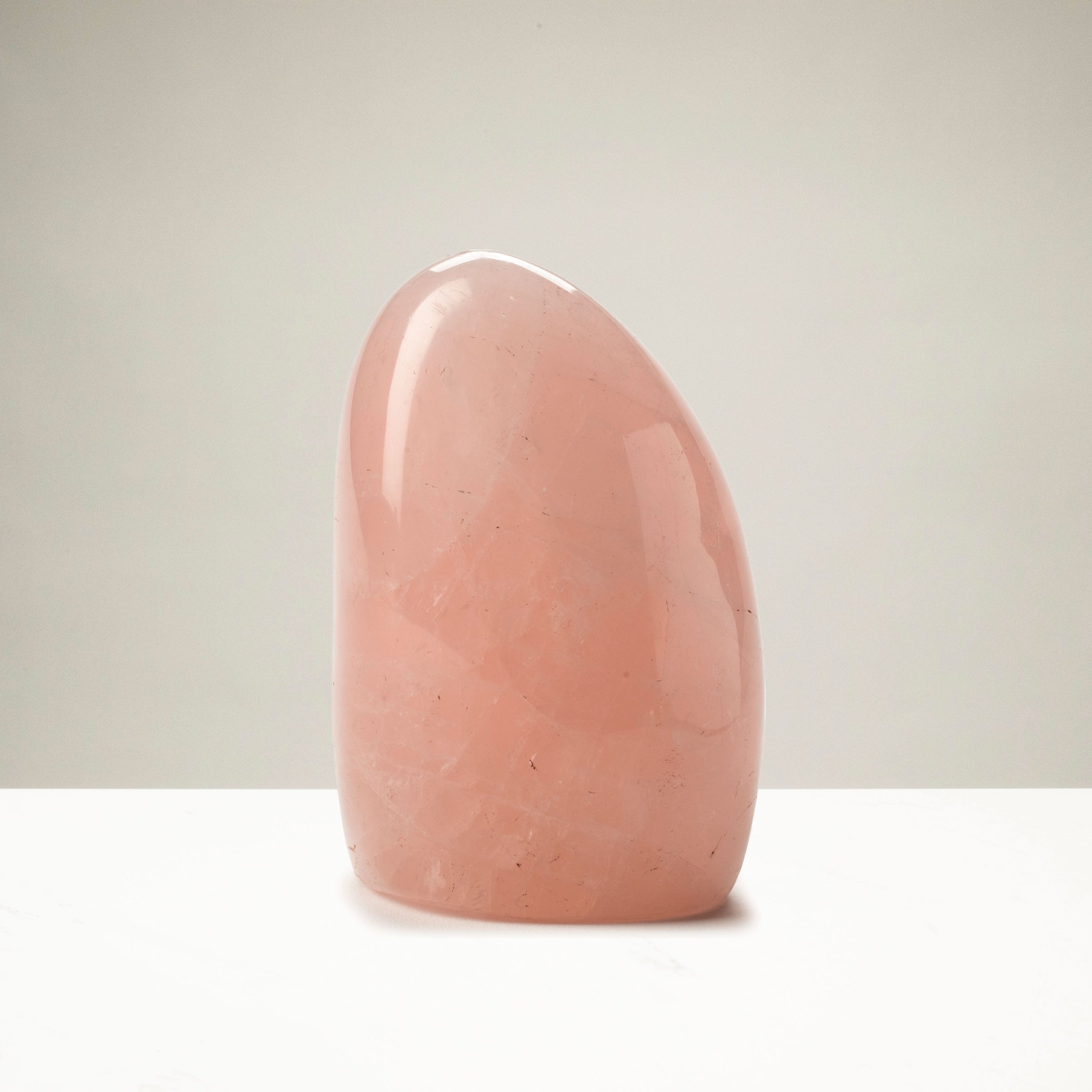 Kalifano Rose Quartz Natural Rose Quartz Freefrom Carving from Madagascar -4.5" RQ300.007