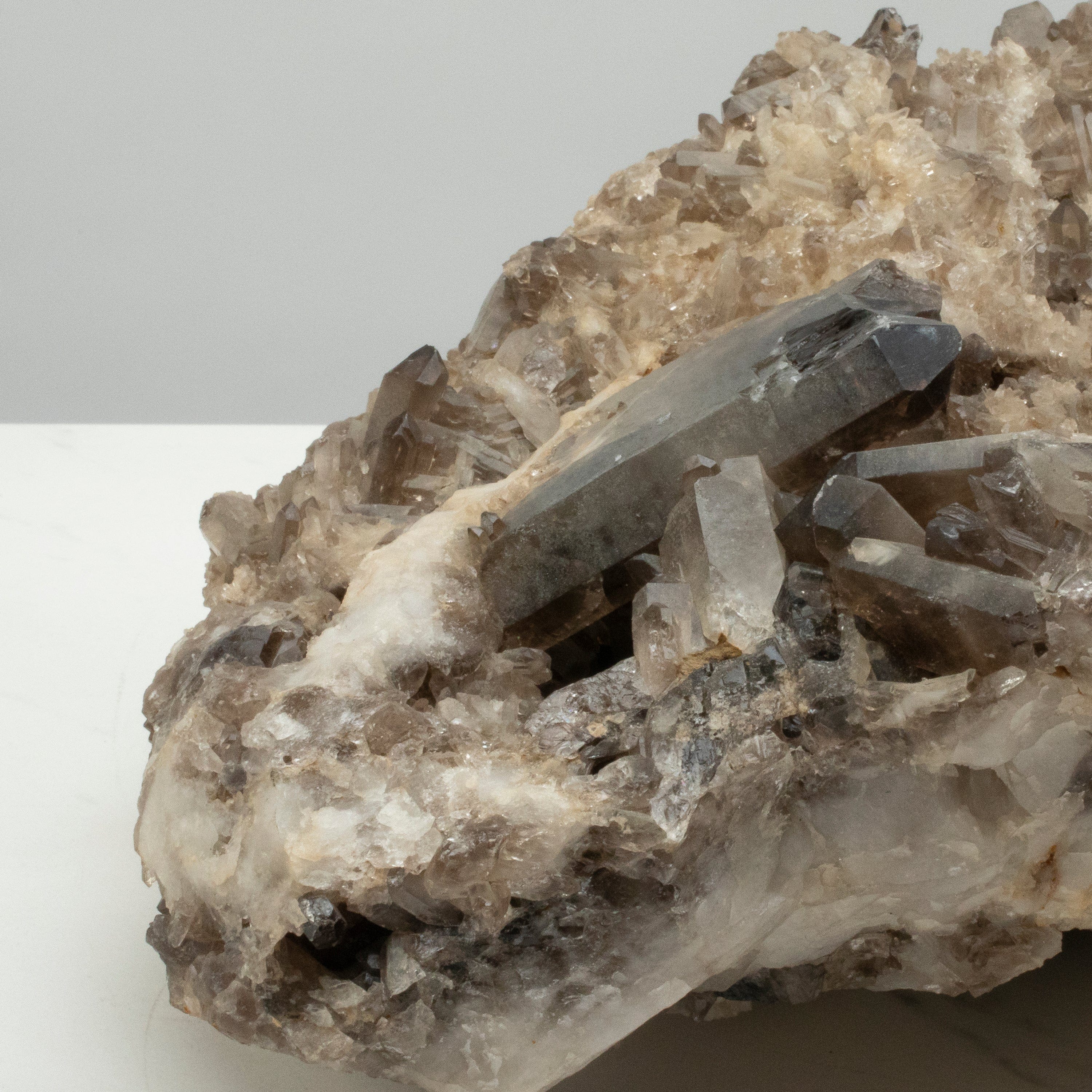 Kalifano Smoky Quartz Smoky Quartz Cluster from Brazil - 12" / 30.6 lbs SQ5000.004