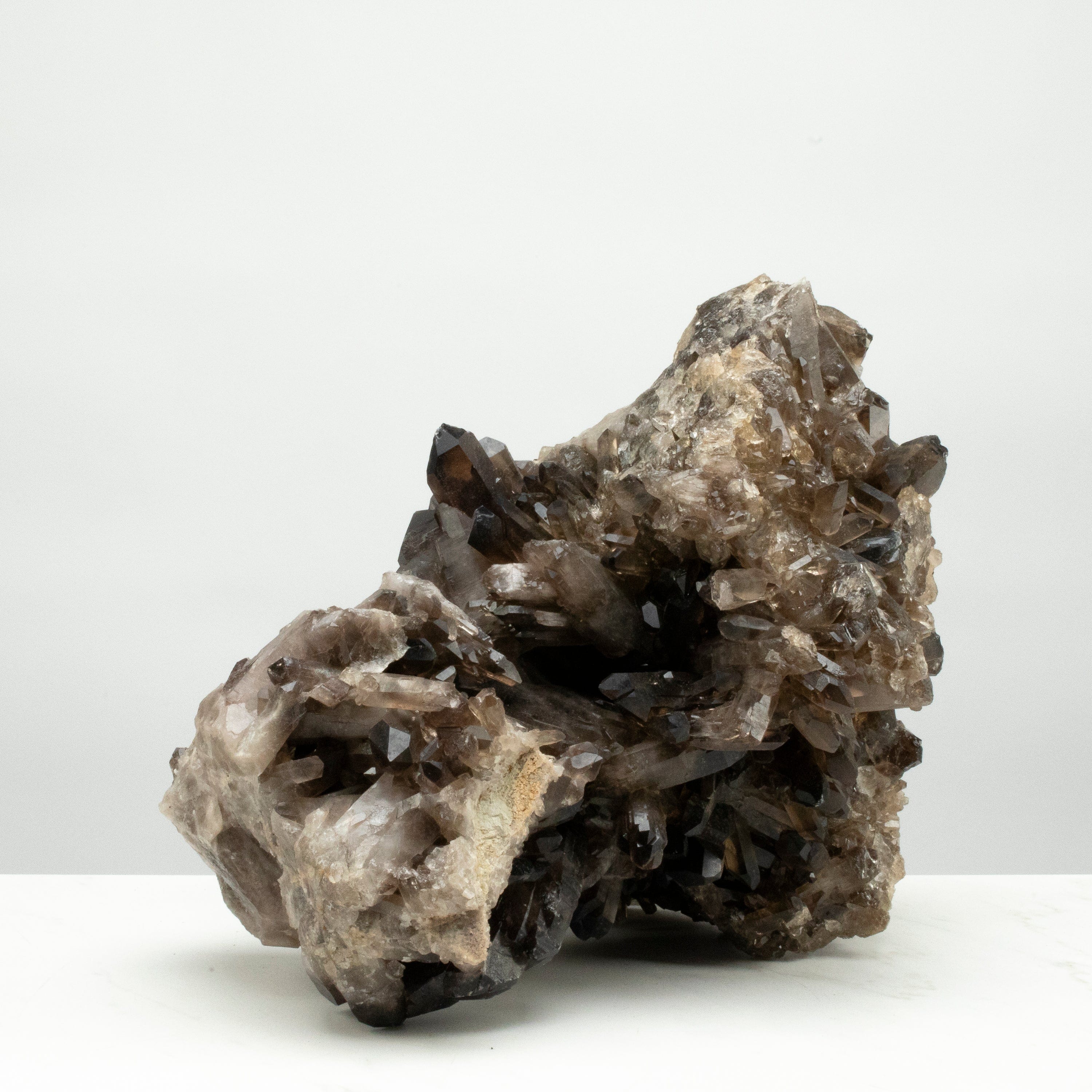 Kalifano Smoky Quartz Smoky Quartz Cluster from Brazil - 14" / 30.9 lbs SQ7800.003