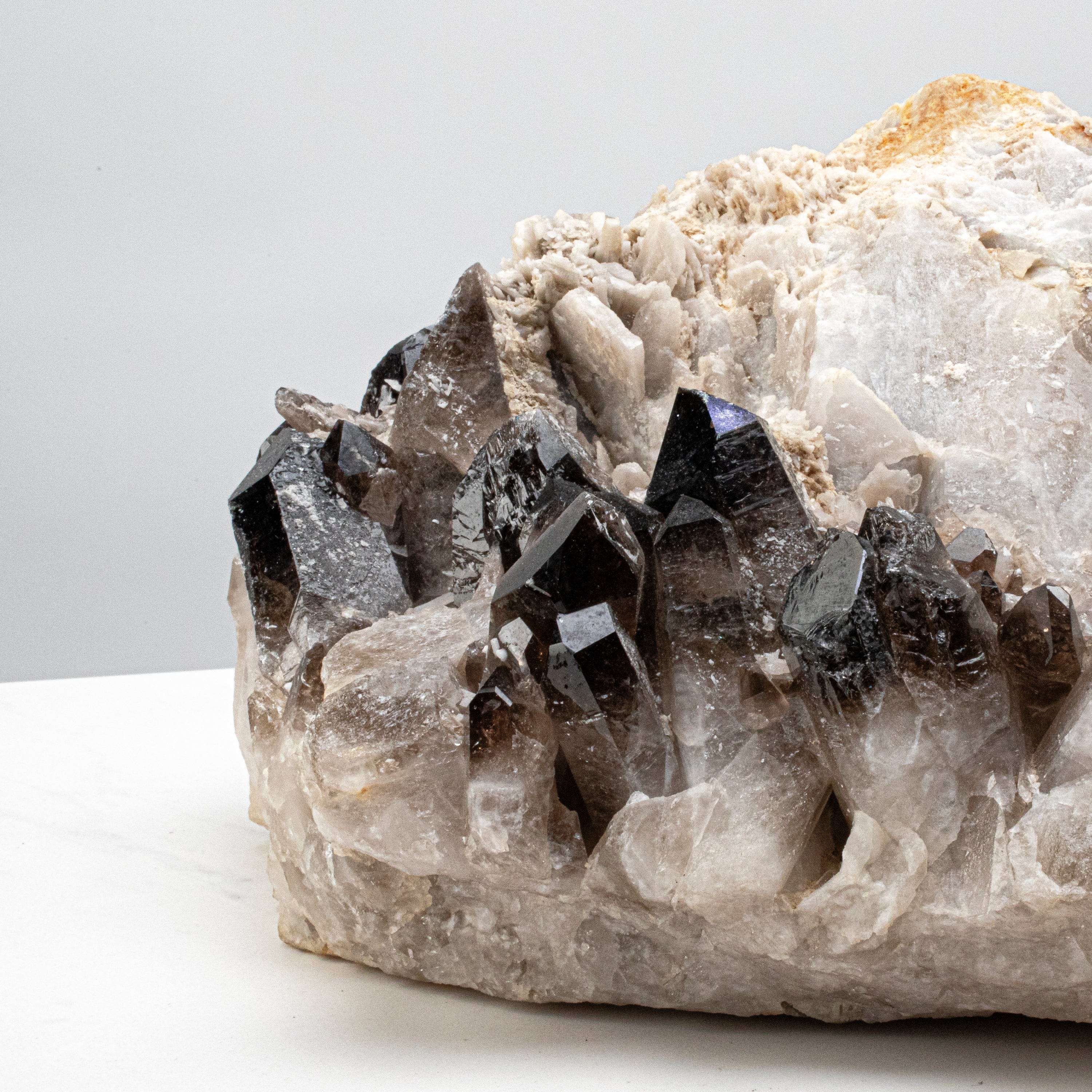 Kalifano Smoky Quartz Smoky Quartz Cluster from Brazil - 15" / 27.8 lbs SQ4800.004