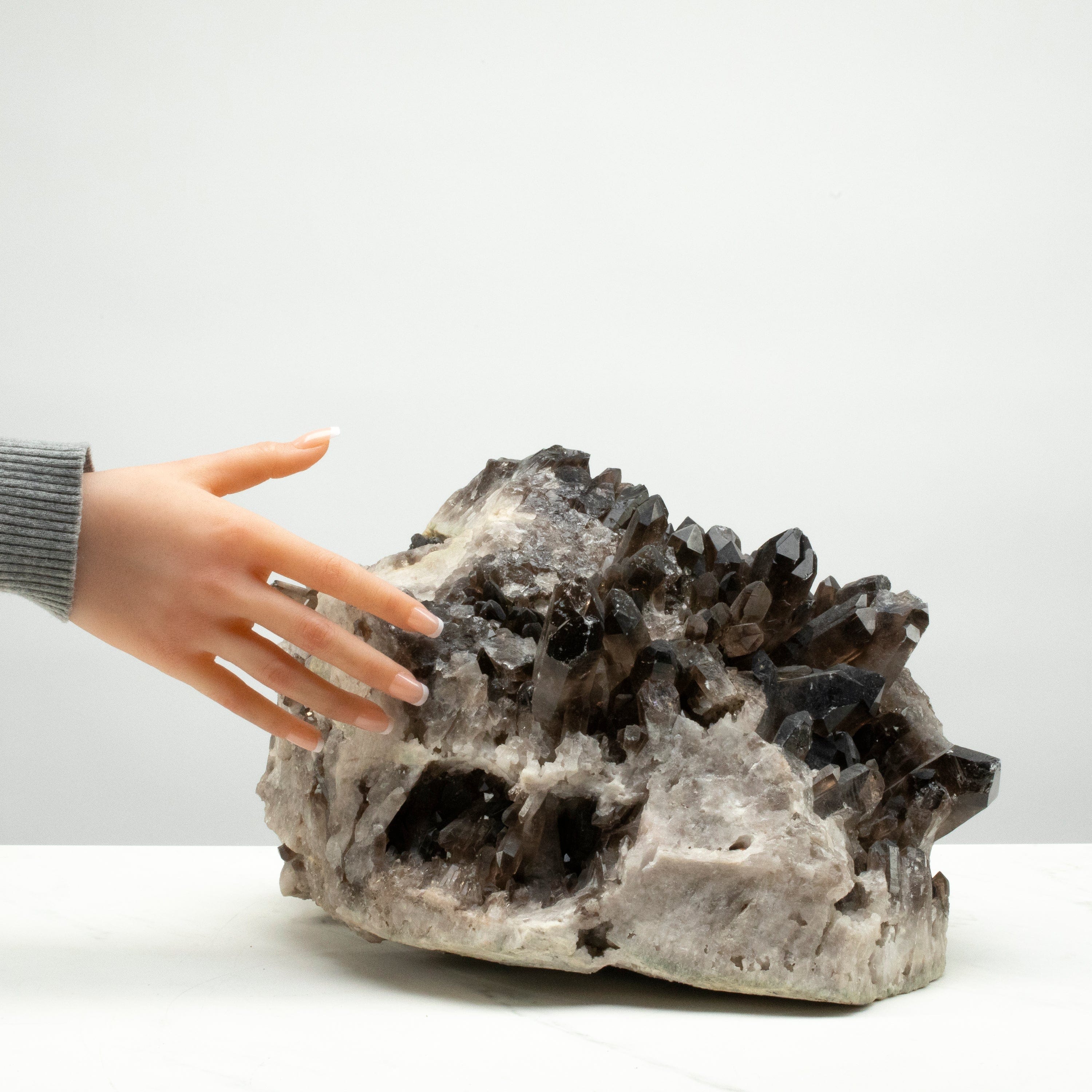 Kalifano Smoky Quartz Smoky Quartz Cluster from Brazil - 15" / 39.2 lbs SQ7800.005