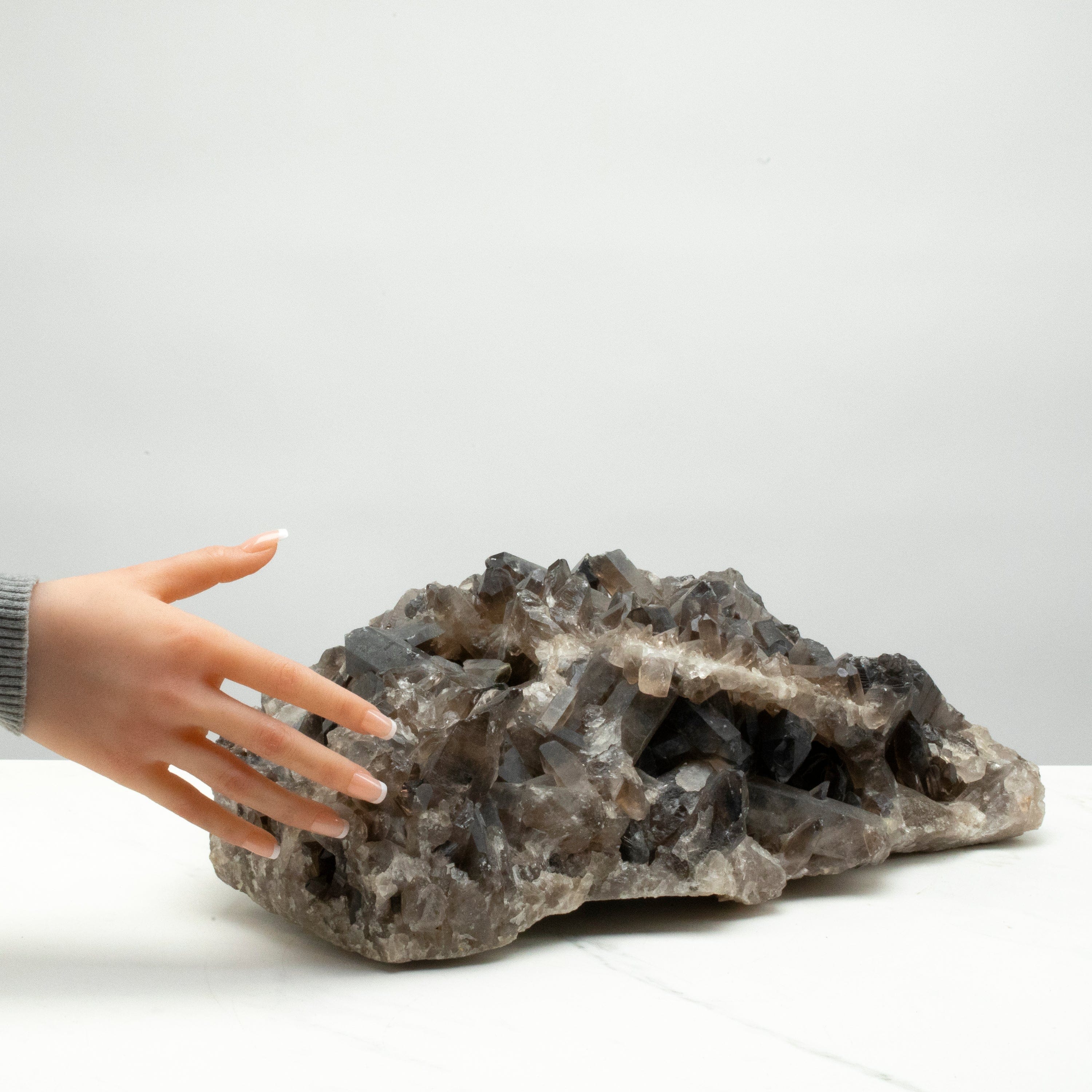 Kalifano Smoky Quartz Smoky Quartz Cluster from Brazil - 18" / 34.4 lbs SQ7800.004
