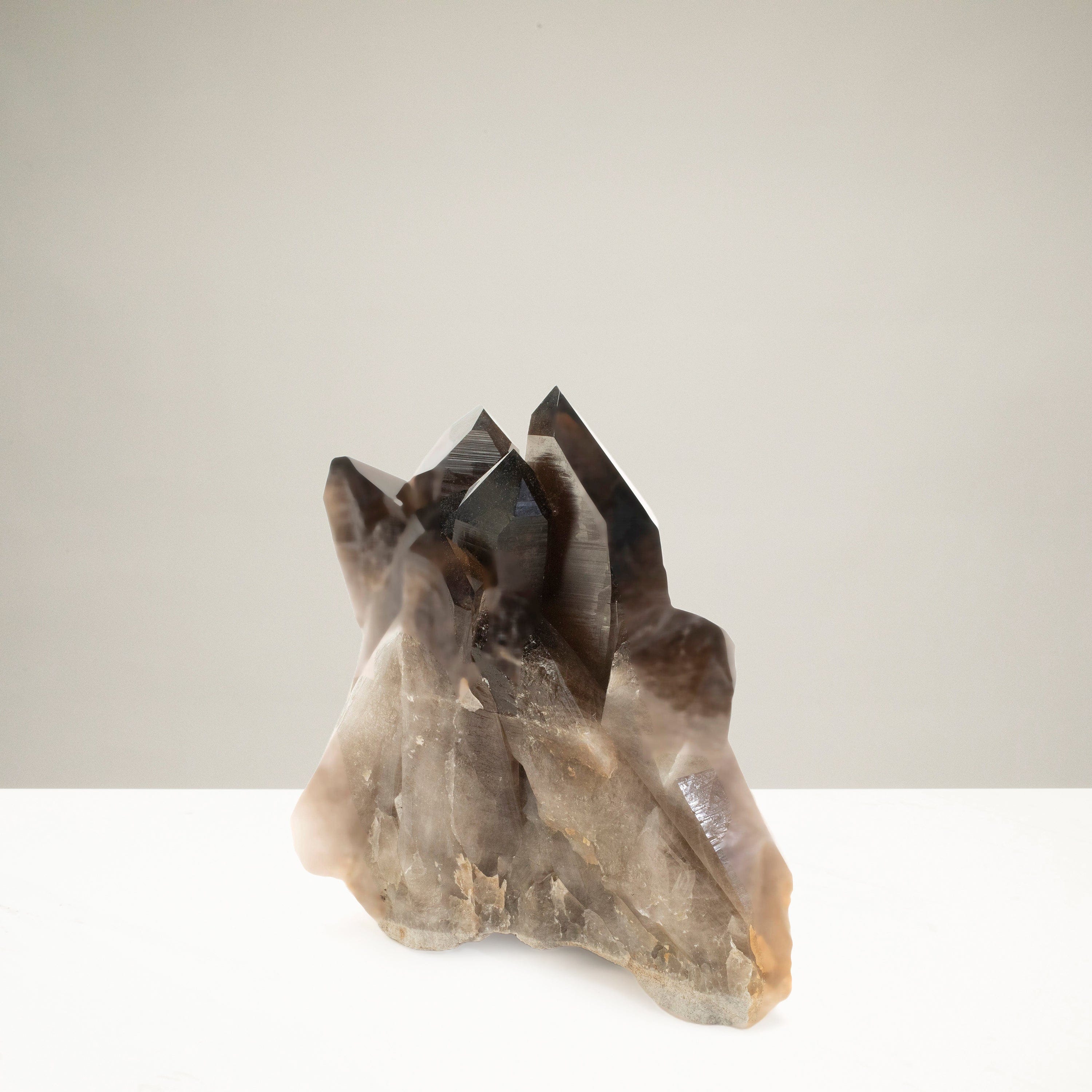 Kalifano Smoky Quartz Smoky Quartz Cluster from Brazil - 7" / 10 lbs SQ4000.001