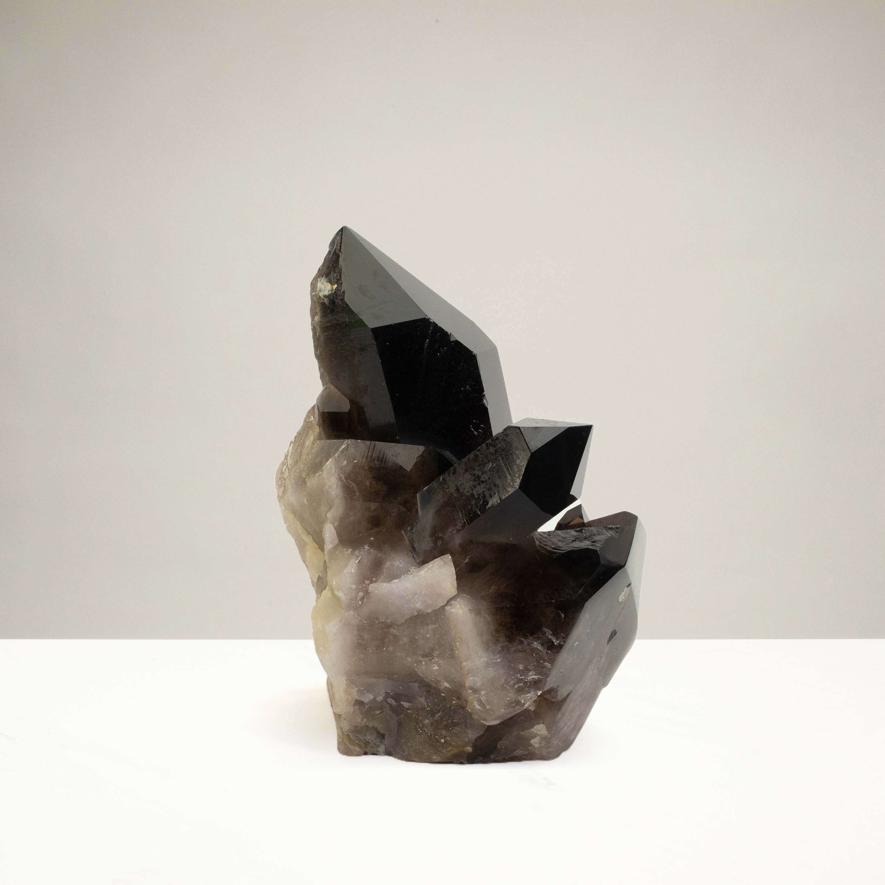 Kalifano Smoky Quartz Smoky Quartz Cluster from Brazil - 9.5" / 15 lbs SQ5900.006