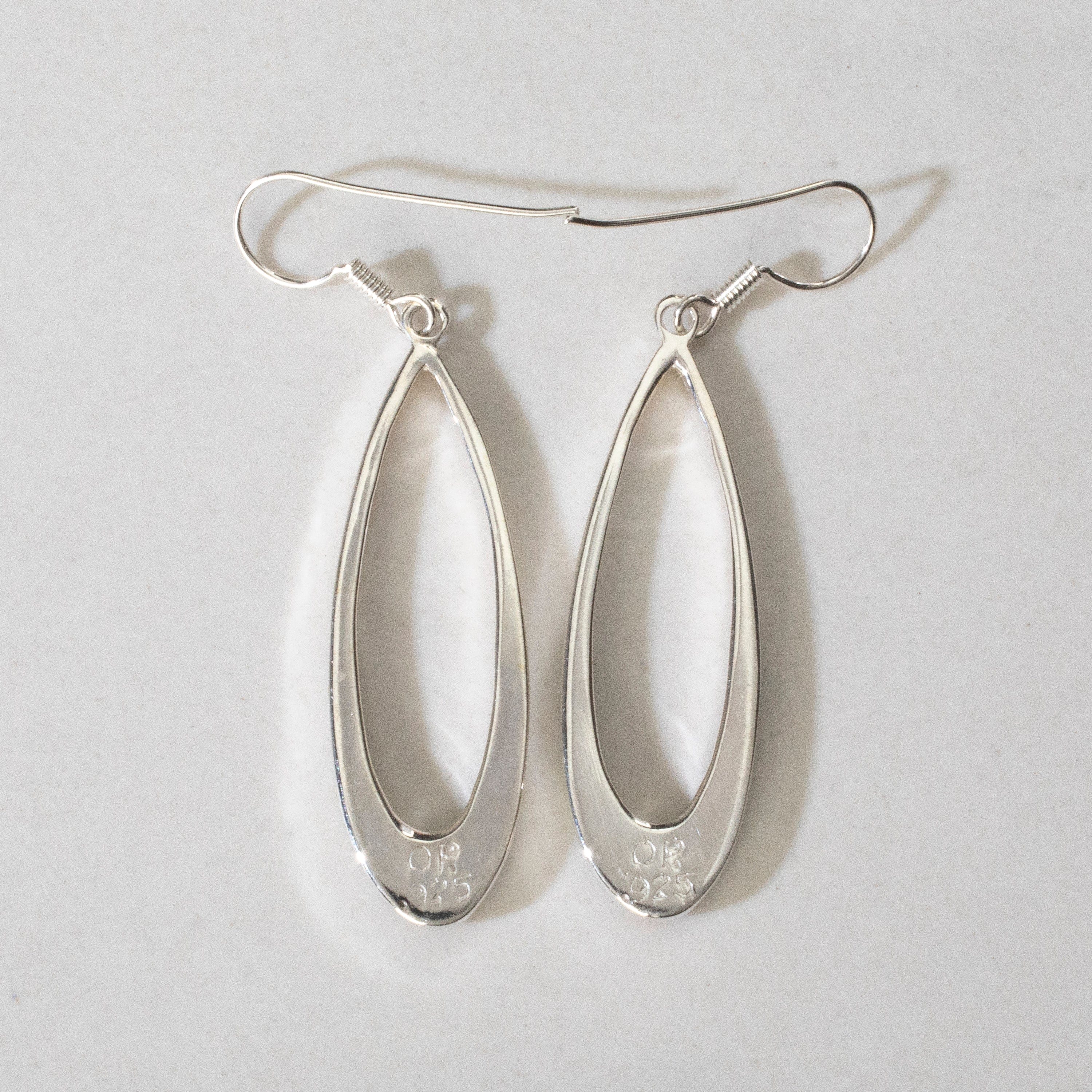 Kalifano Southwest Silver Jewelry Multi Gem Oval Hoop USA Handmade 925 Sterling Silver Earrings with Opal Accent & French Hook Backing NME.2300.MT