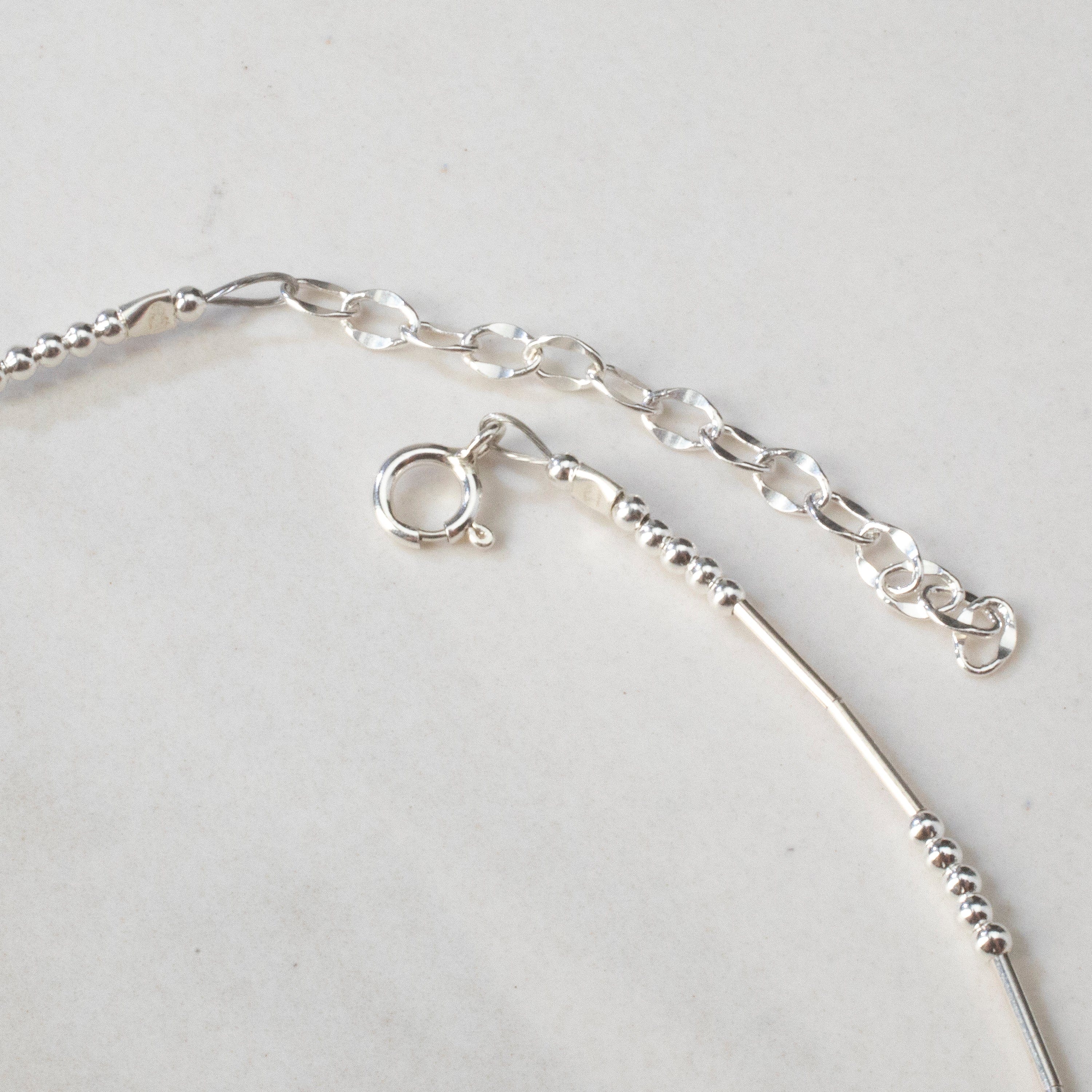 Kalifano Southwest Silver Jewelry Multi Gem & White Buffalo Reversible USA Handmade 925 Sterling Silver Necklace NMN.0905.MTWB