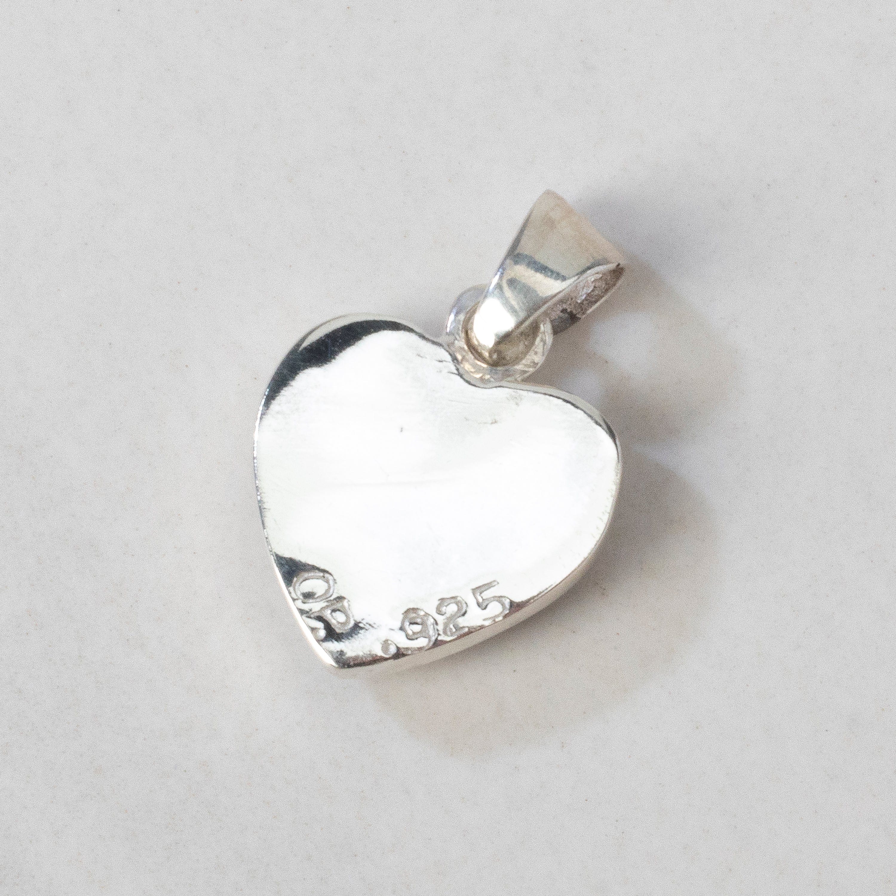 Kalifano Southwest Silver Jewelry White Buffalo Turquoise Heart USA Handmade 925 Sterling Silver Pendant with Opal Accent NMN.2240.WB