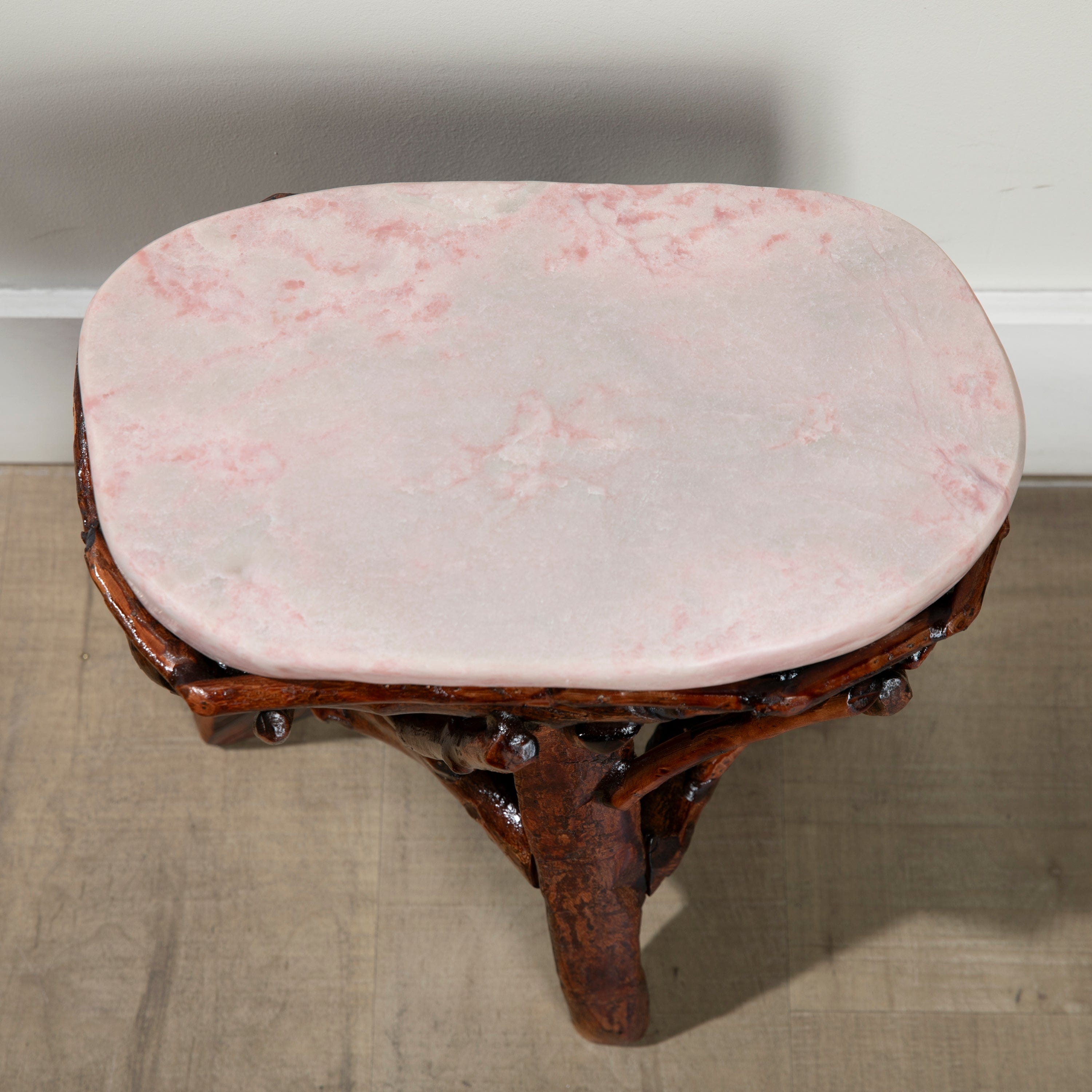 KALIFANO Table Pink Opal Side Table 16" POC4200.001