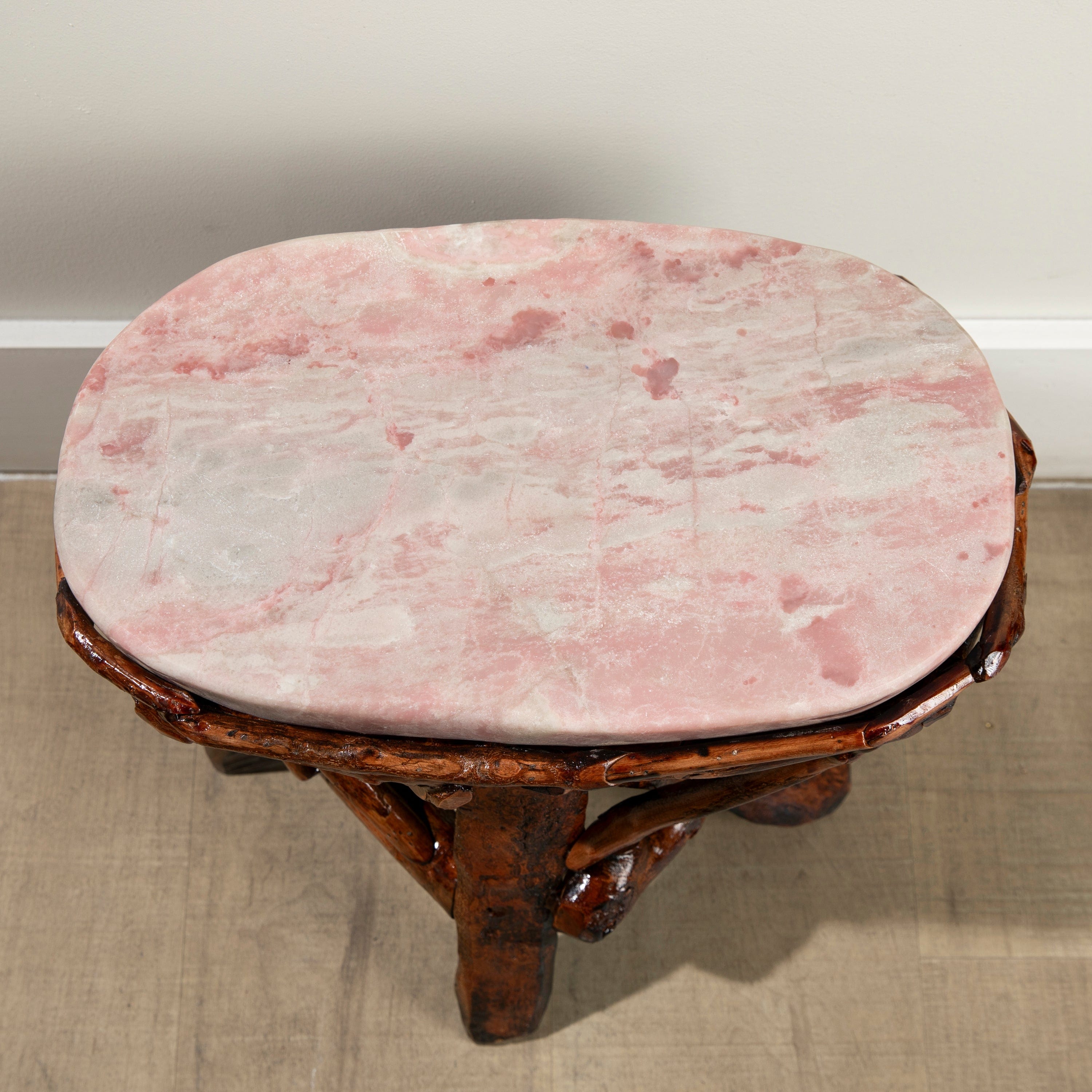 KALIFANO Table Pink Opal Side Table 16" POC4600.004