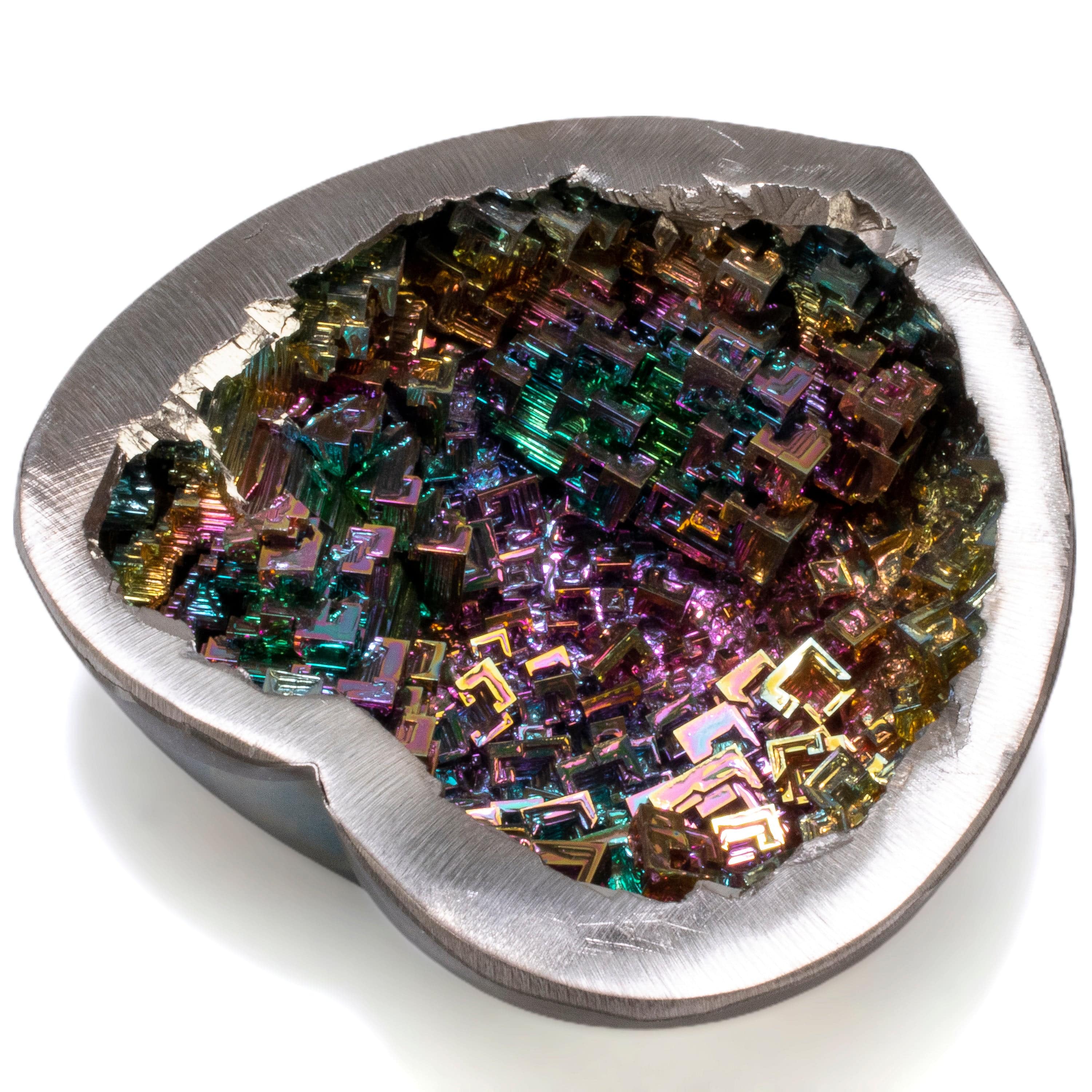 KALIFANO TUMBLED STONES Bismuth Heart - 4.5" BISMUTH-H