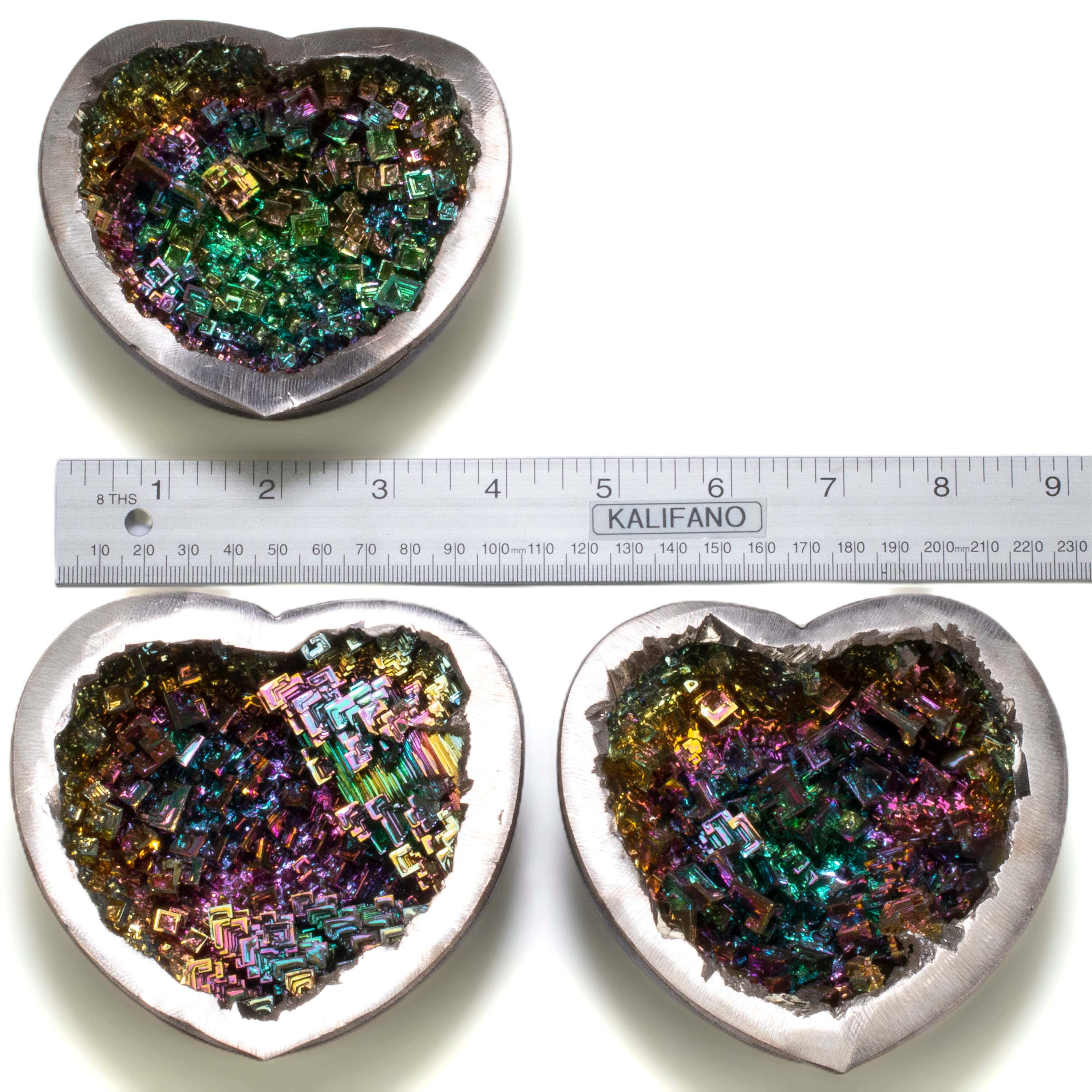 KALIFANO TUMBLED STONES Bismuth Heart - 4.5" BISMUTH-H