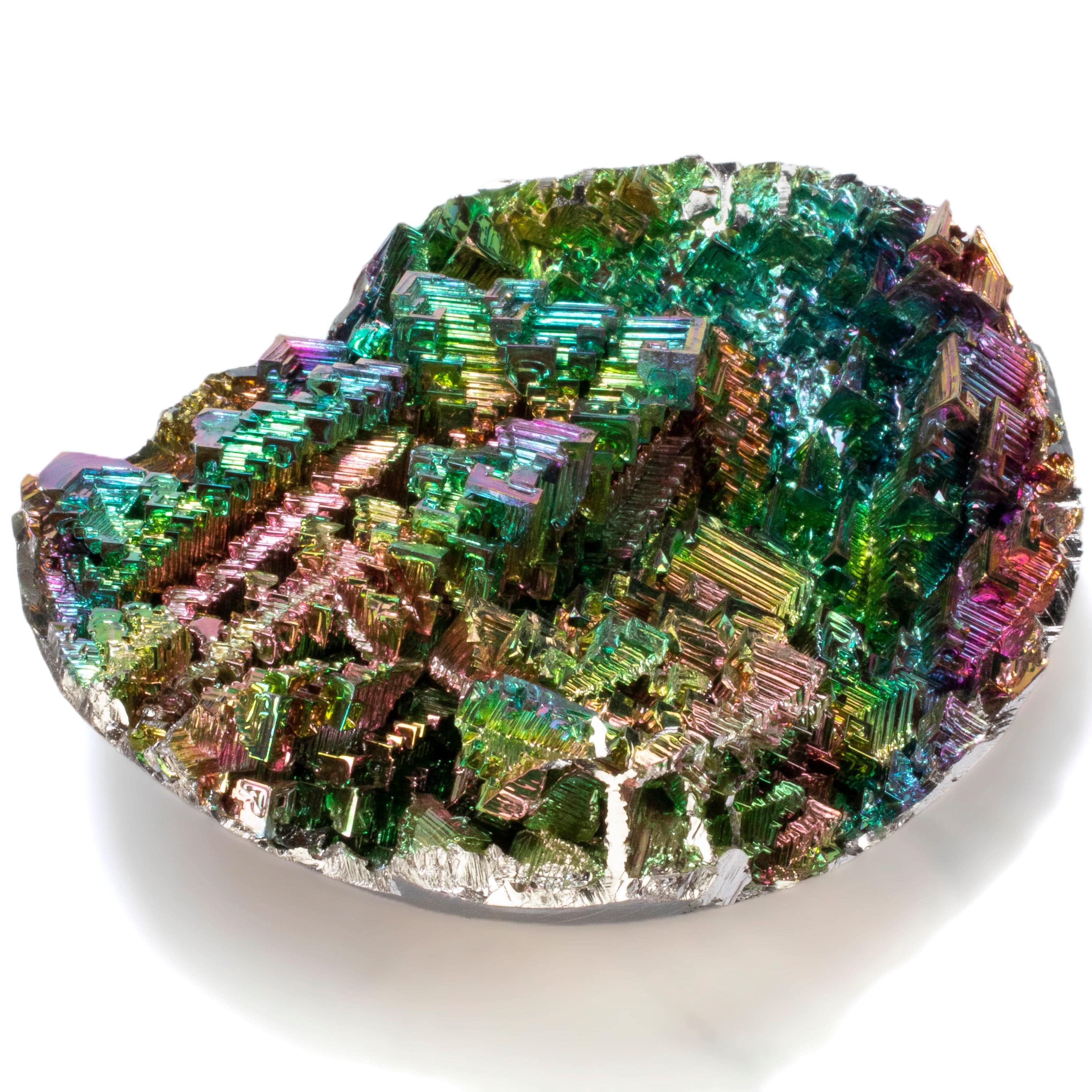 KALIFANO TUMBLED STONES Large Bismuth Geode BISMUTH-G-L