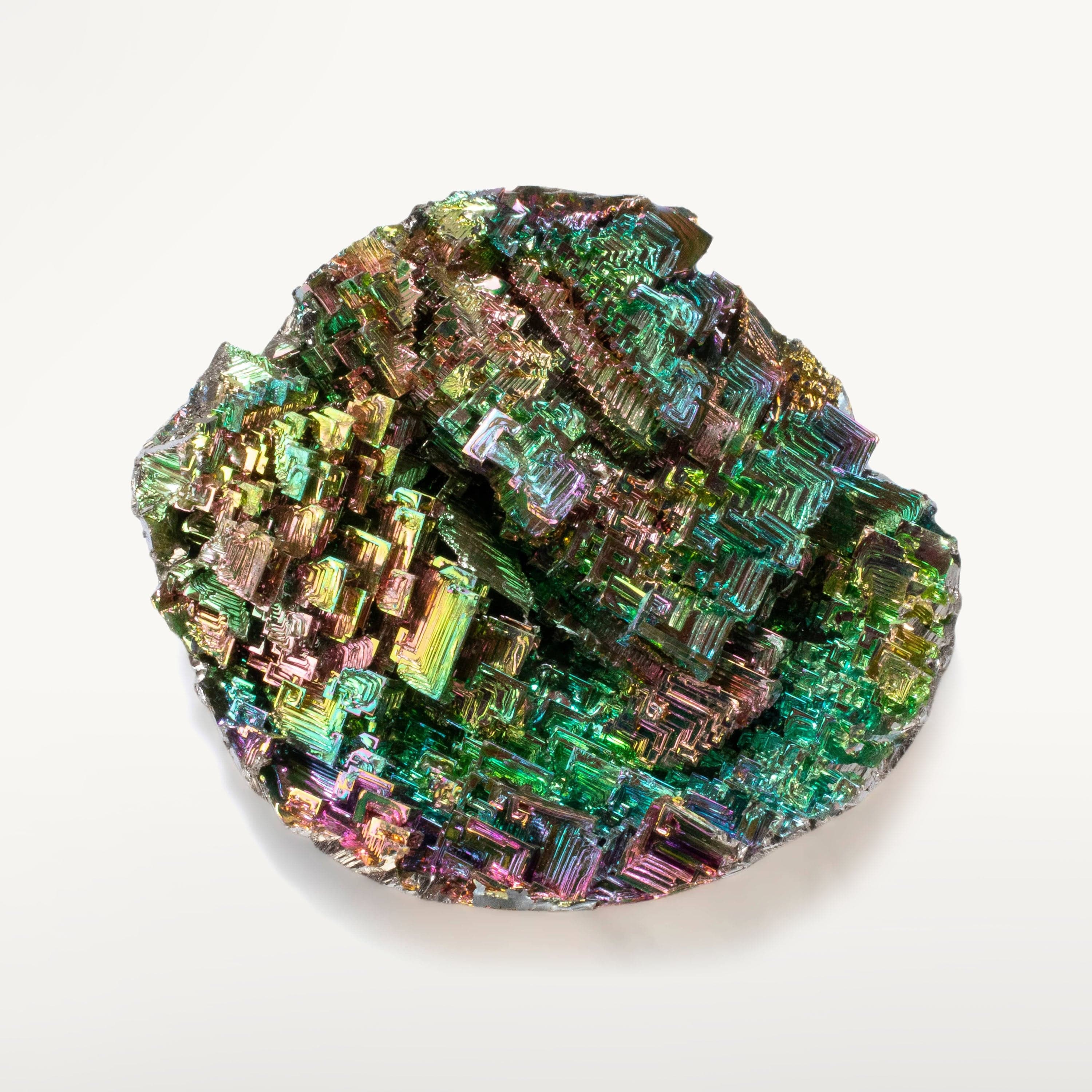 KALIFANO TUMBLED STONES Large Bismuth Geode BISMUTH-G-L