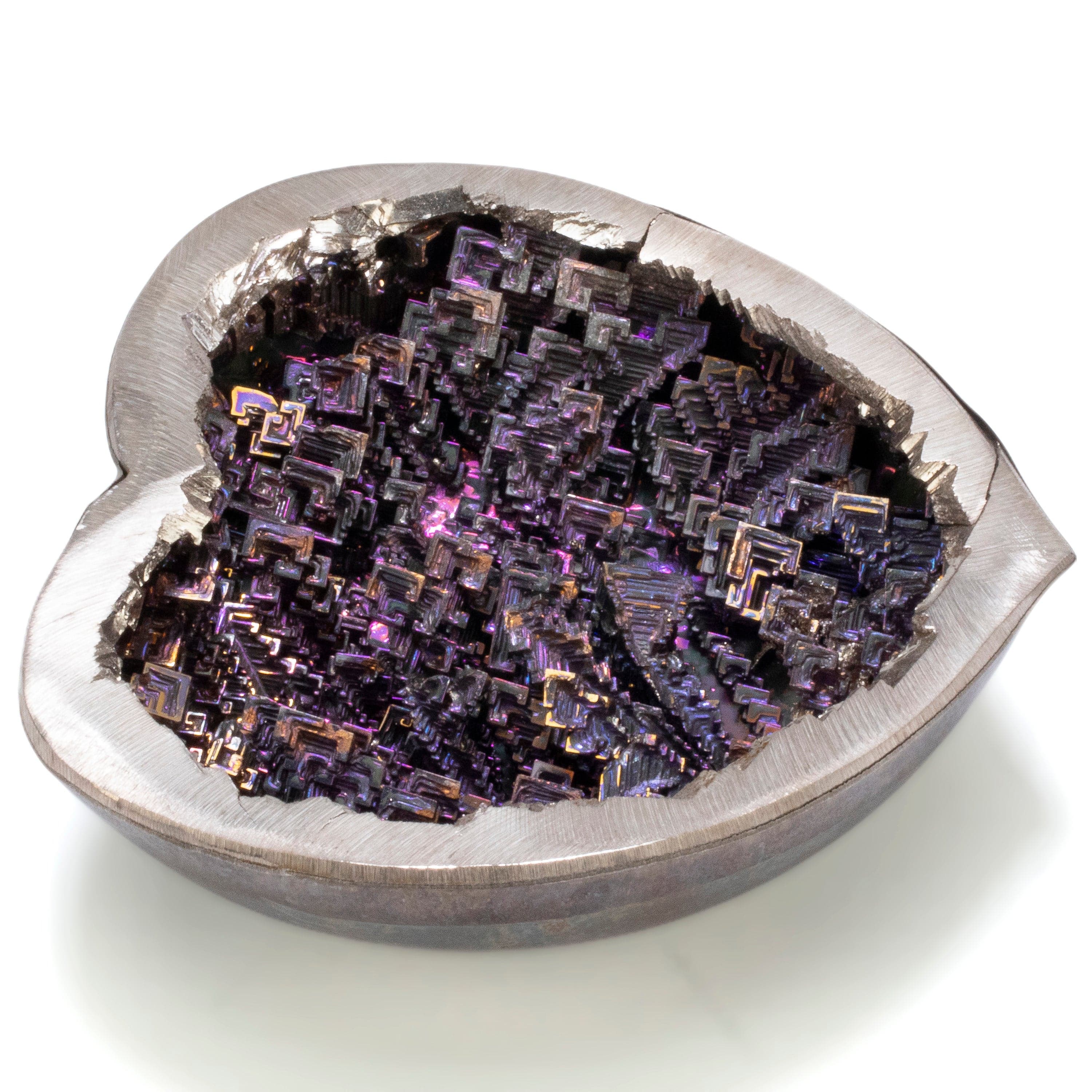 KALIFANO TUMBLED STONES Purple Bismuth Heart - 4" BISMUTH-H-PP