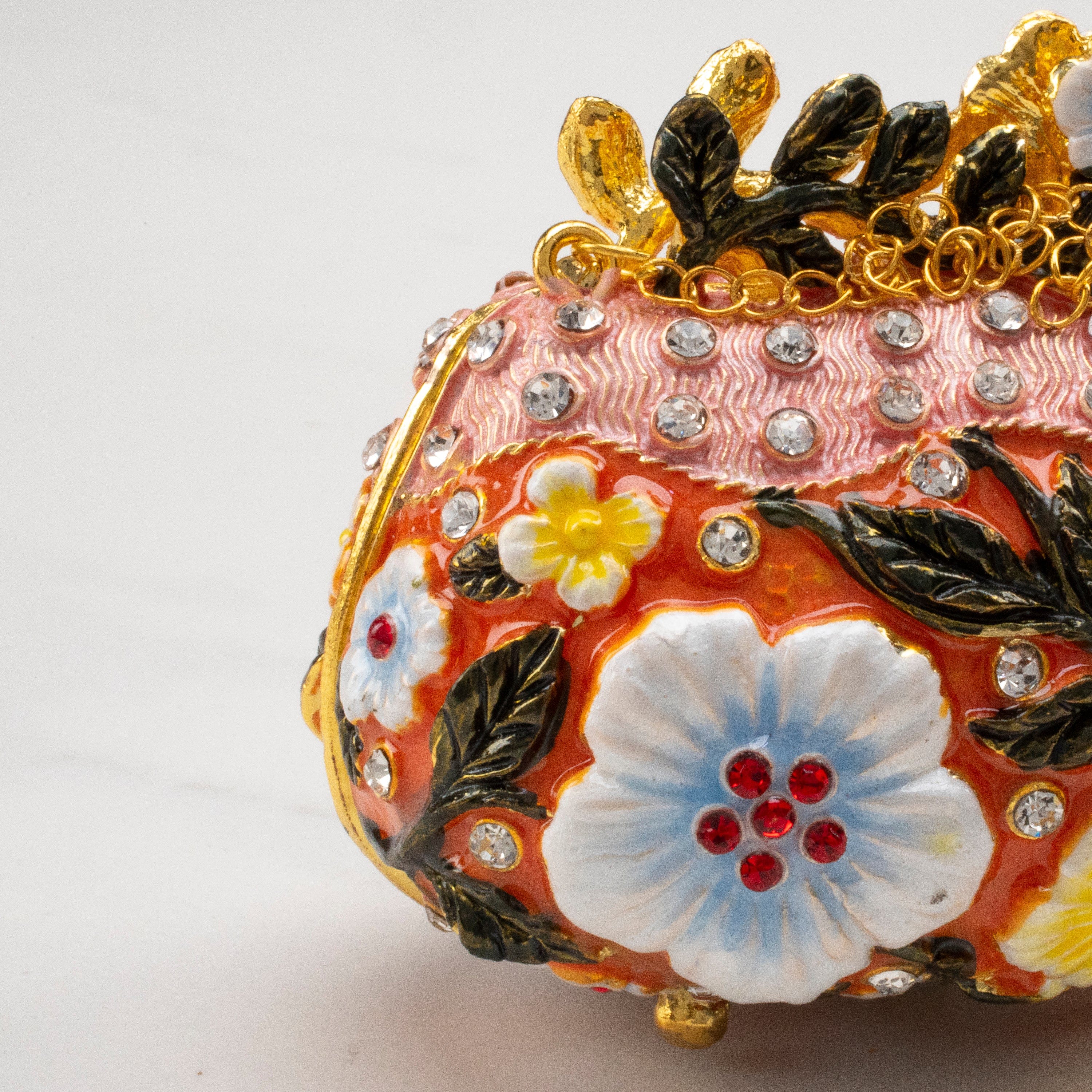 Kalifano Vanity Figurine Handbag Figurine Keepsake Box made with Crystals SVA-118