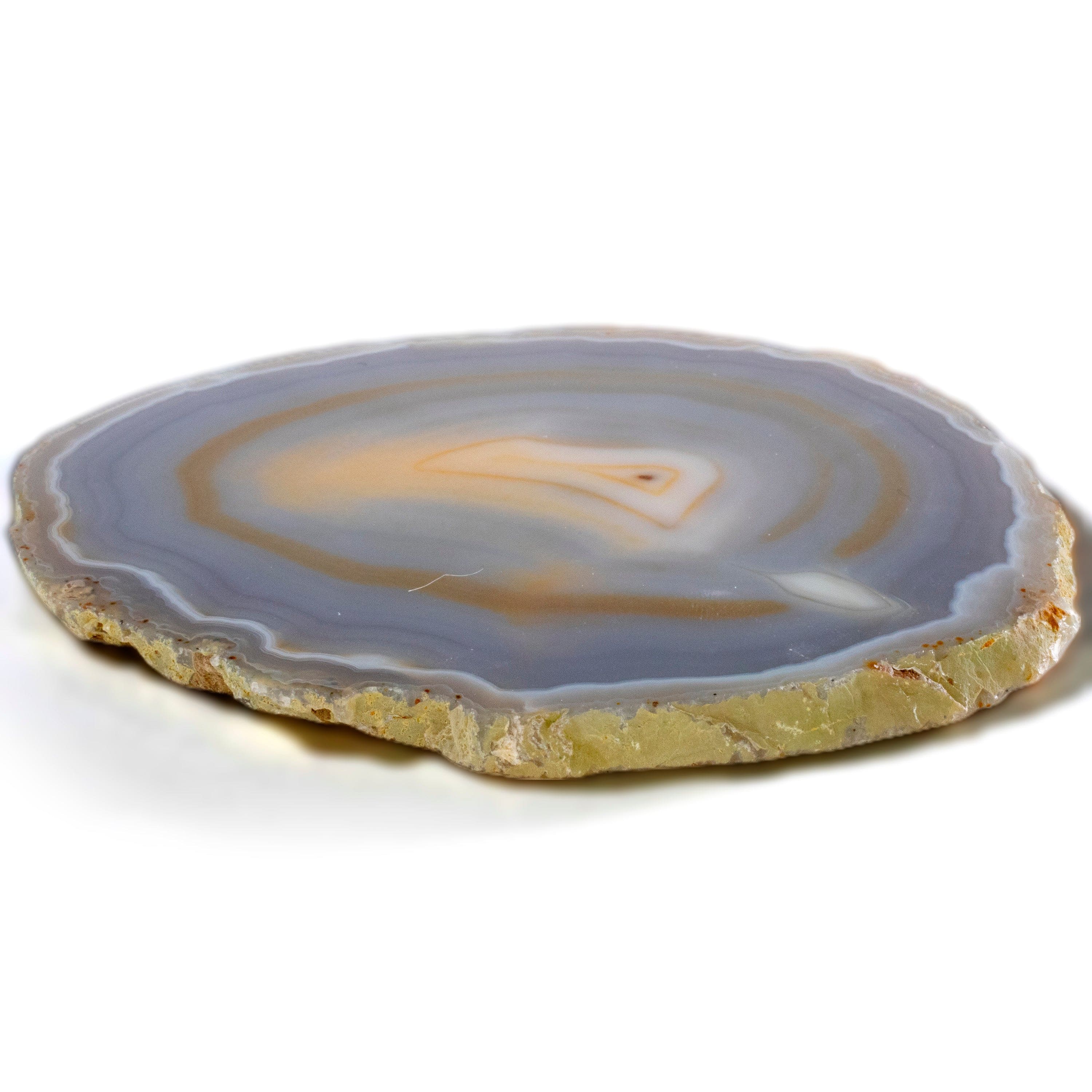 KALIFANO Agate Natural Agate Slice Drink Coaster BAS160-AG