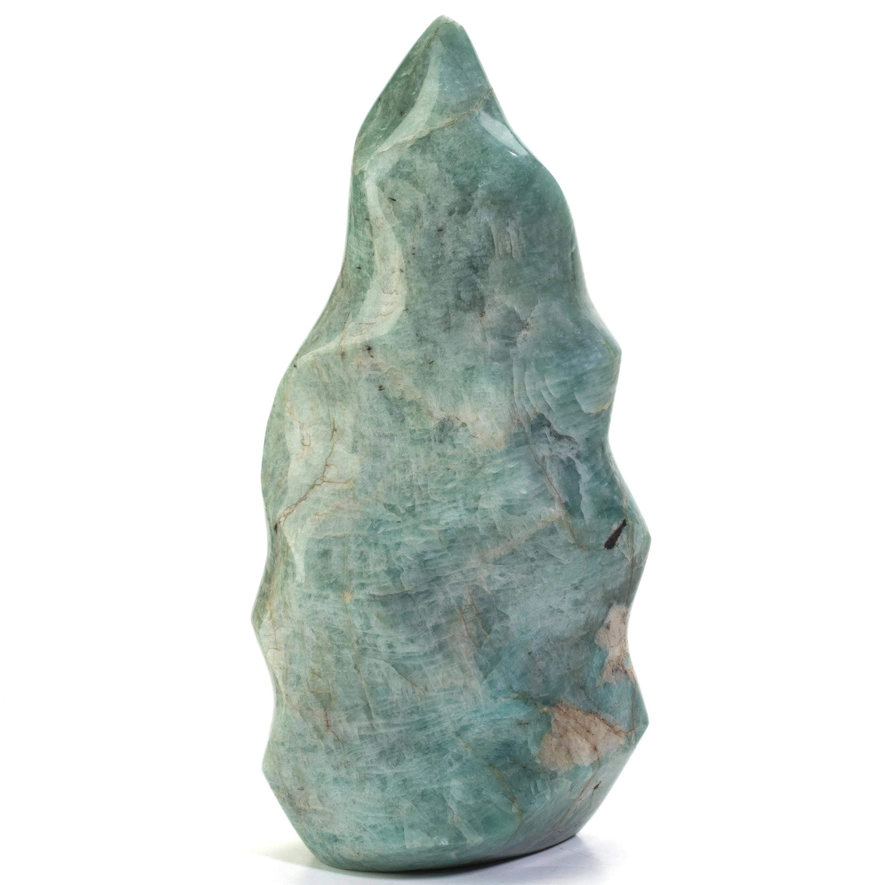 Kalifano AMAZONITE Amazonite Twist Flame - 10" / 3,100g CBF2000-AZ