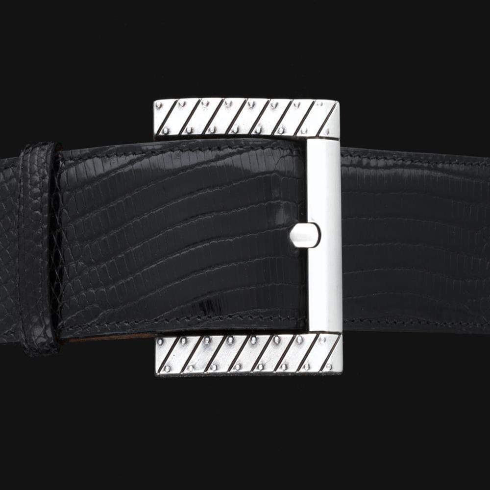 Kalifano Buckles KB40-10696AS - Kalifano Buckle 40mm Riveted - Antique Silver KB40-10696AS